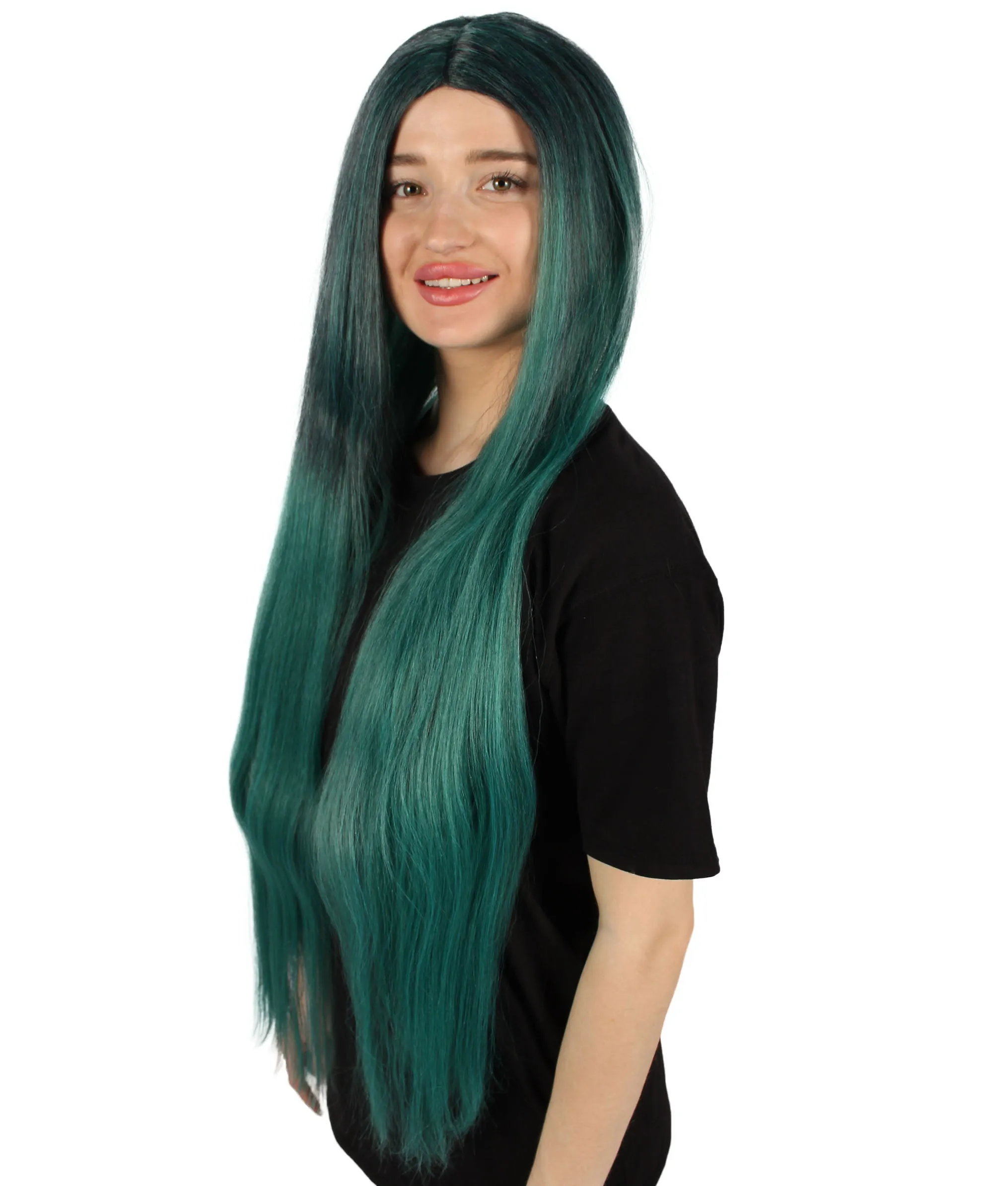Adult Women's Extra Long Length 36" Inch No Bangs Cosplay Costume Hair Wig | HPO
