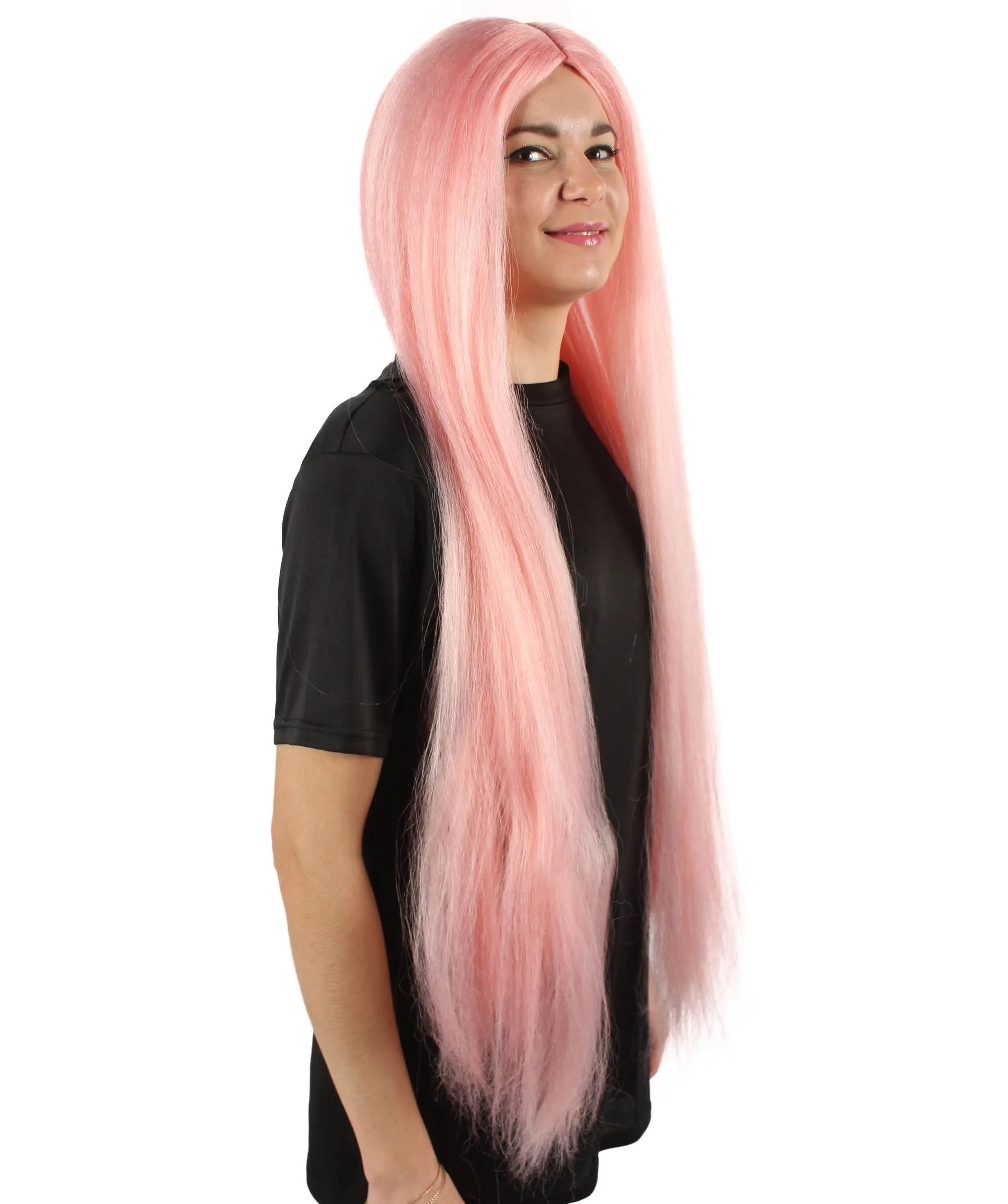 Adult Women's Extra Long Length 36" Inch No Bangs Cosplay Costume Hair Wig | HPO