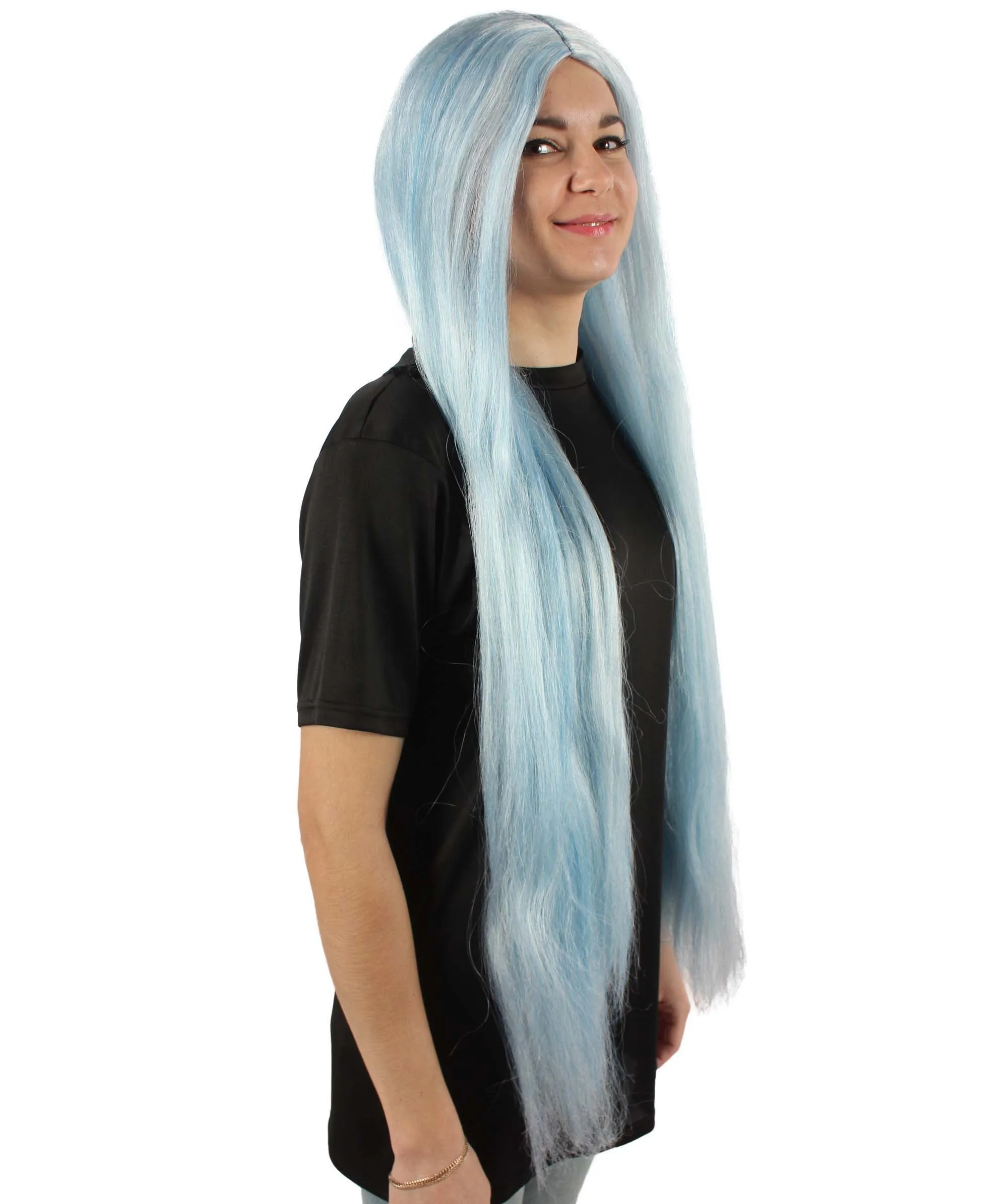 Adult Women's Extra Long Length 36" Inch No Bangs Cosplay Costume Hair Wig | HPO