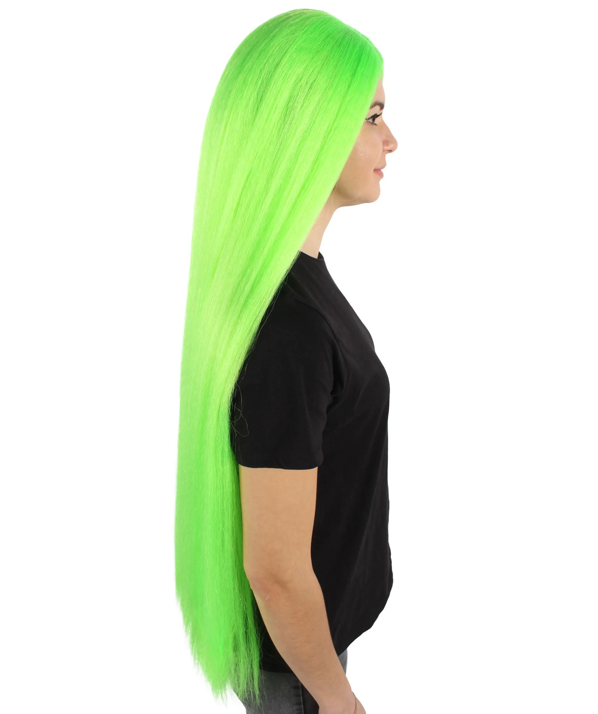 Adult Women's Extra Long Length 36" Inch No Bangs Cosplay Costume Hair Wig | HPO