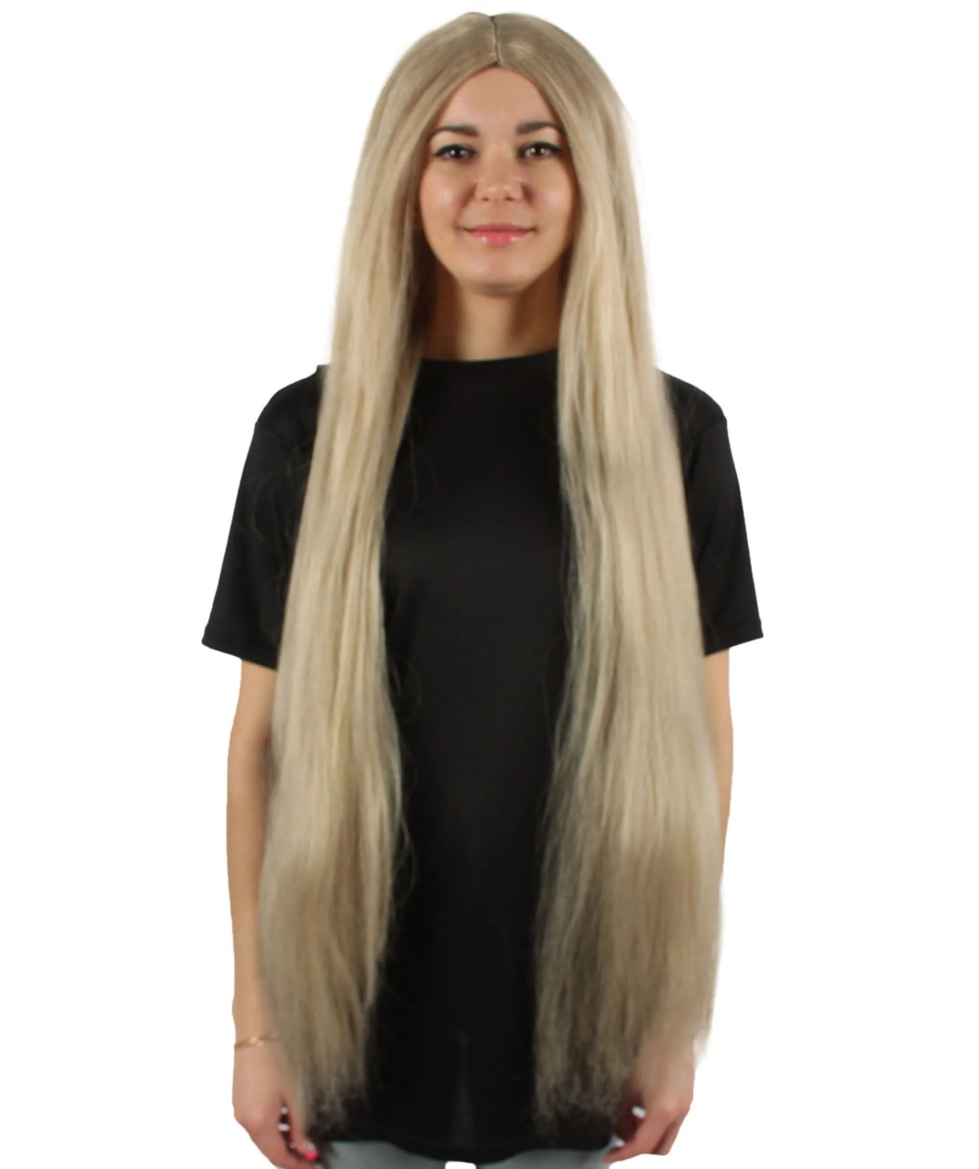 Adult Women's Extra Long Length 36" Inch No Bangs Cosplay Costume Hair Wig | HPO