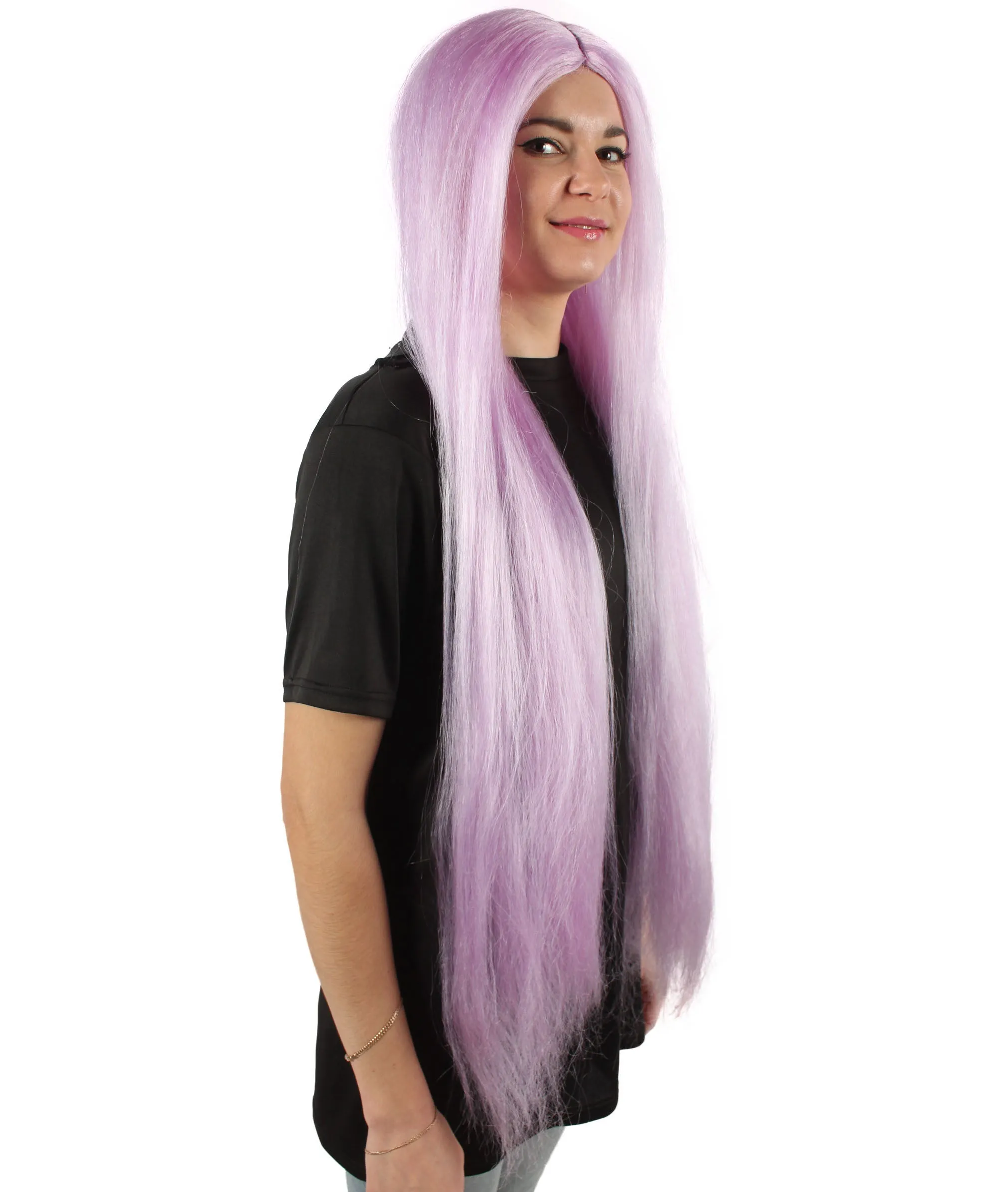 Adult Women's Extra Long Length 36" Inch No Bangs Cosplay Costume Hair Wig | HPO