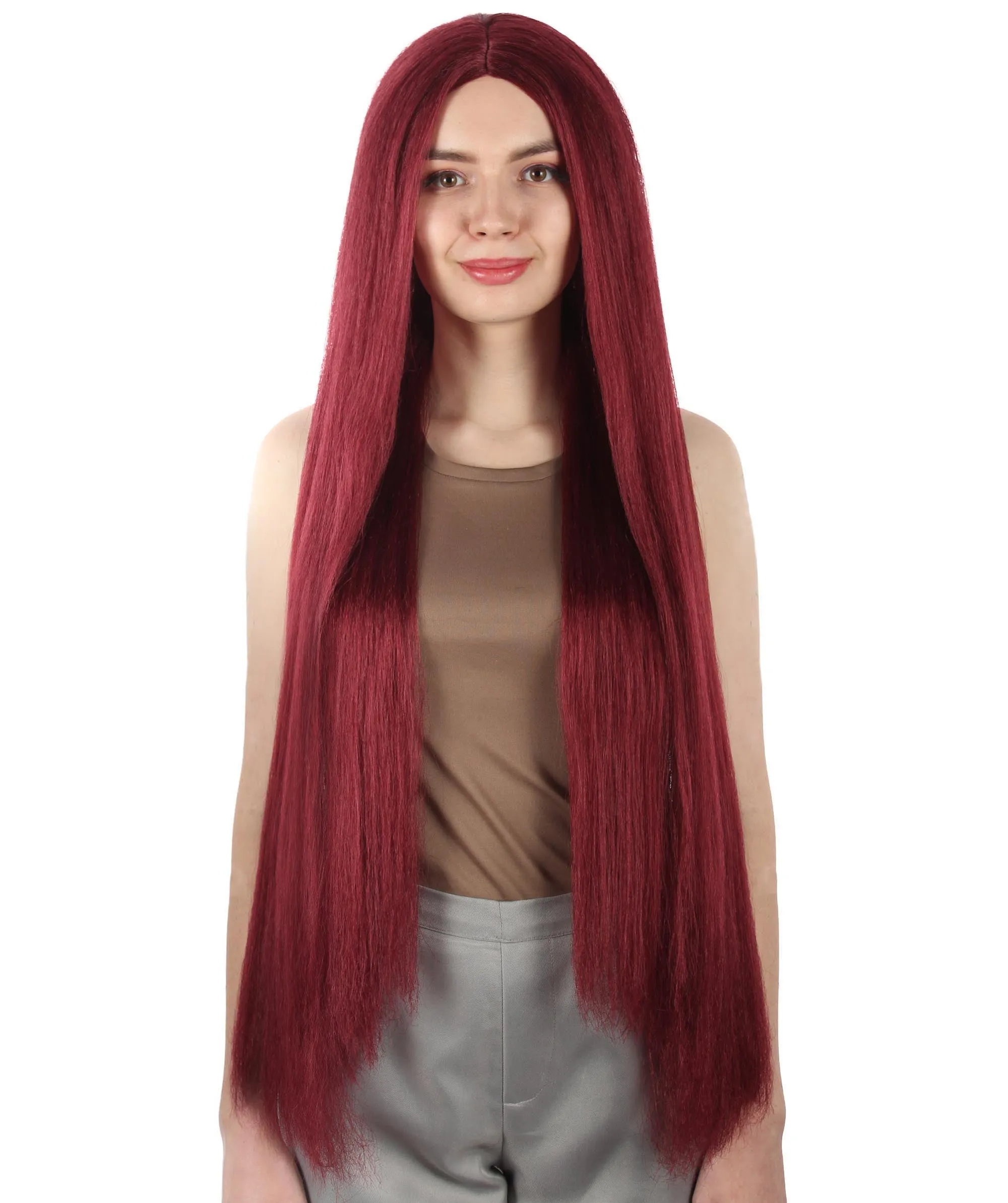 Adult Women's Extra Long Length 36" Inch No Bangs Cosplay Costume Hair Wig | HPO