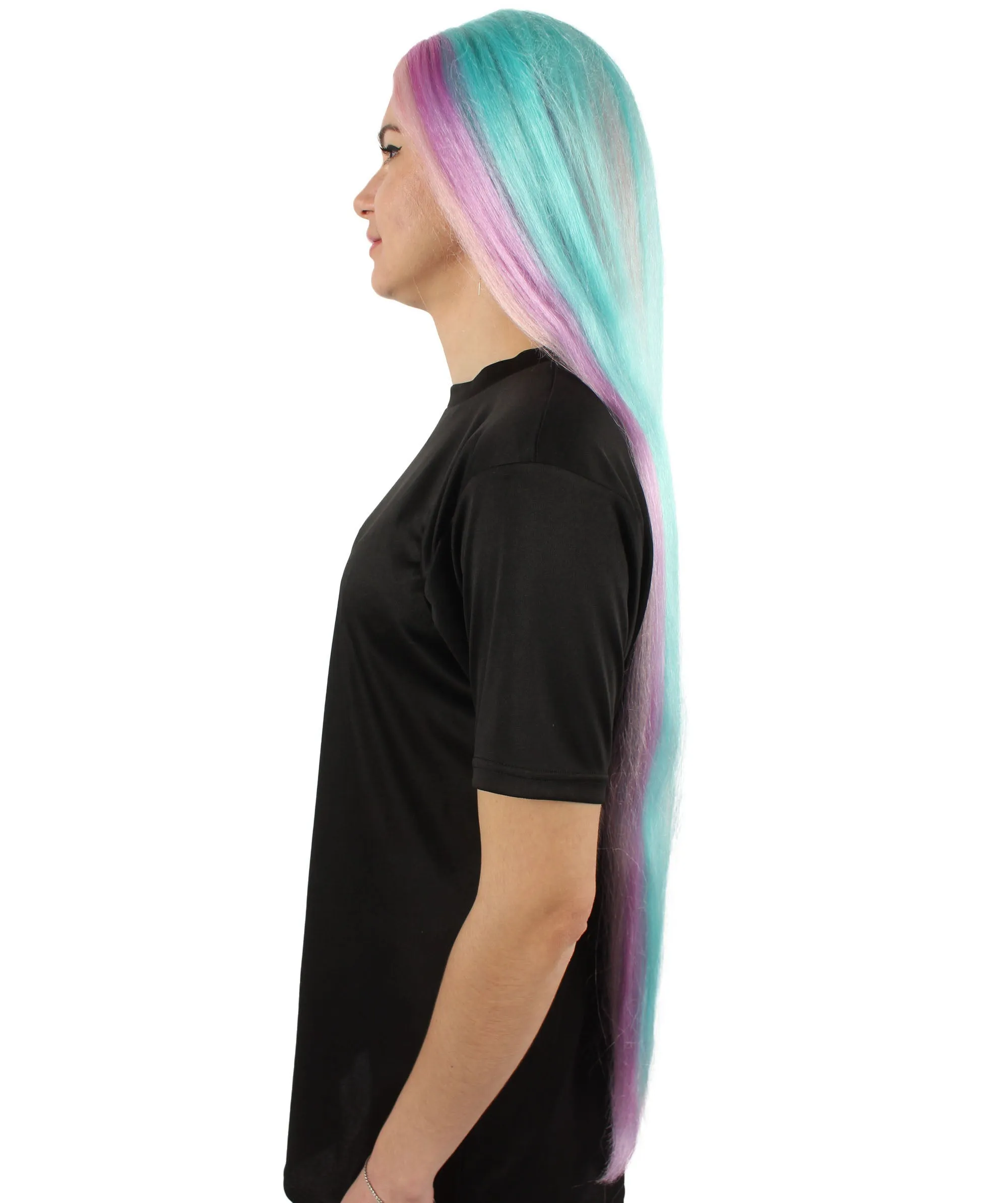Adult Women's Extra Long Length 36" Inch No Bangs Cosplay Costume Hair Wig | HPO