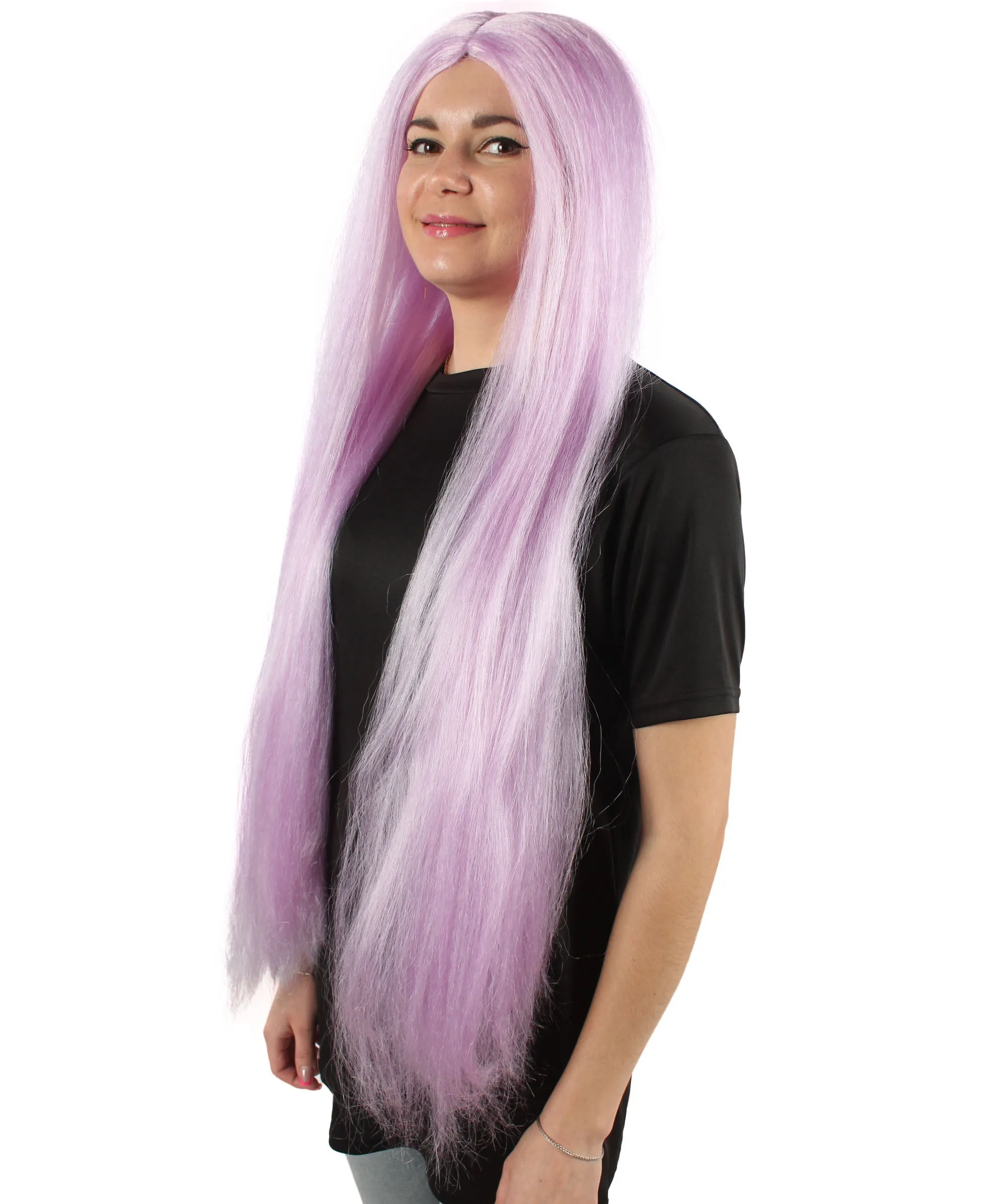 Adult Women's Extra Long Length 36" Inch No Bangs Cosplay Costume Hair Wig | HPO