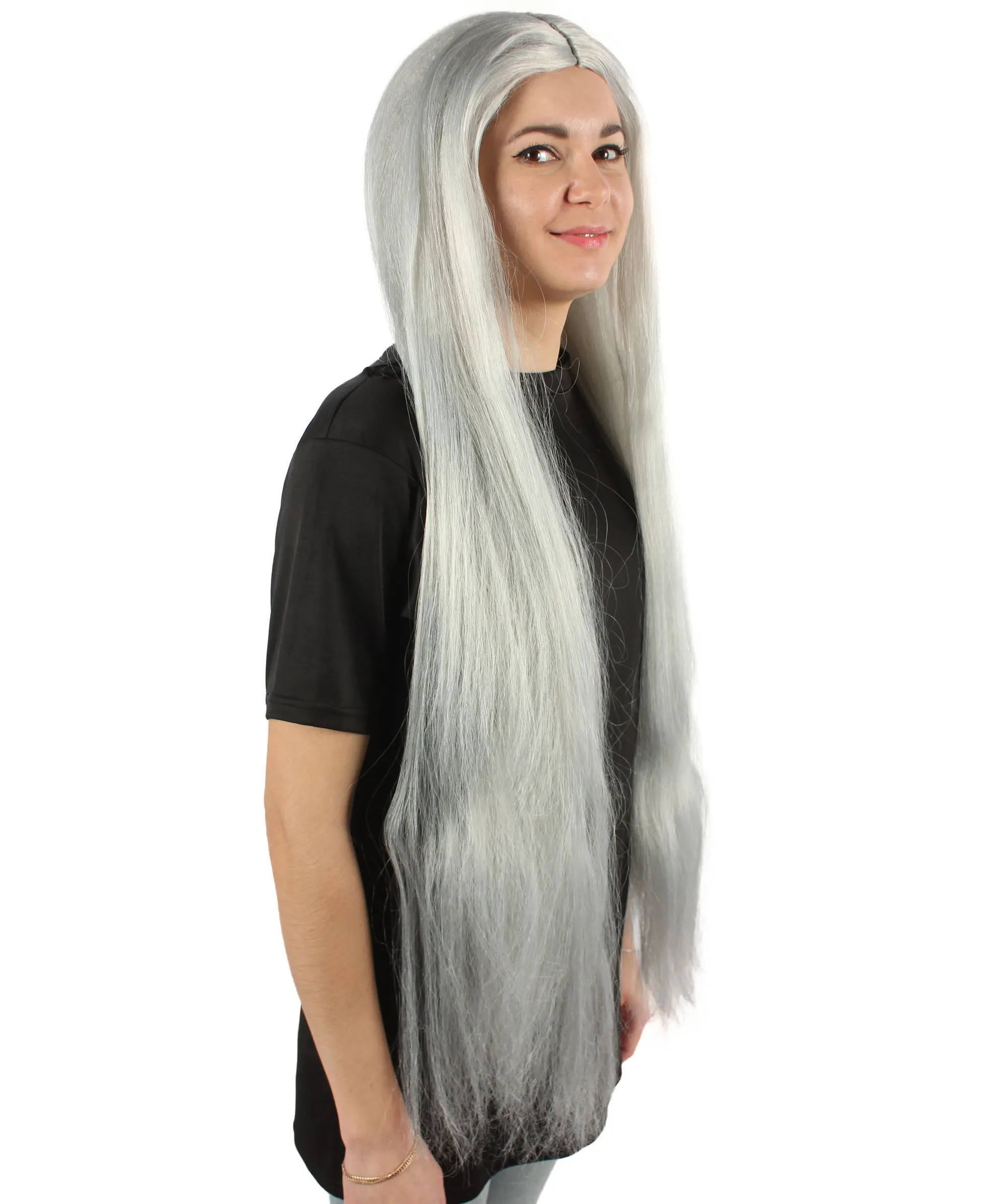Adult Women's Extra Long Length 36" Inch No Bangs Cosplay Costume Hair Wig | HPO