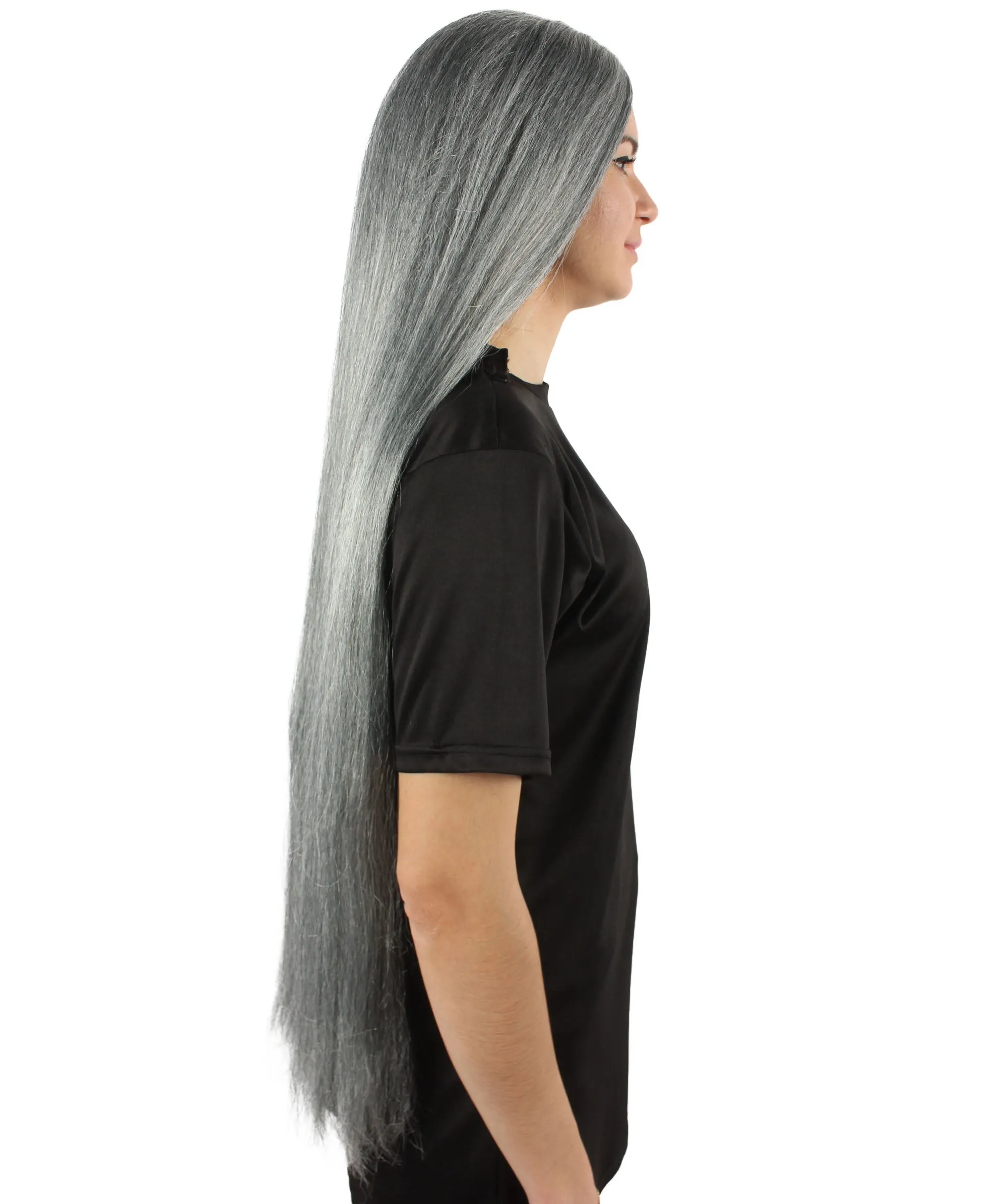 Adult Women's Extra Long Length 36" Inch No Bangs Cosplay Costume Hair Wig | HPO