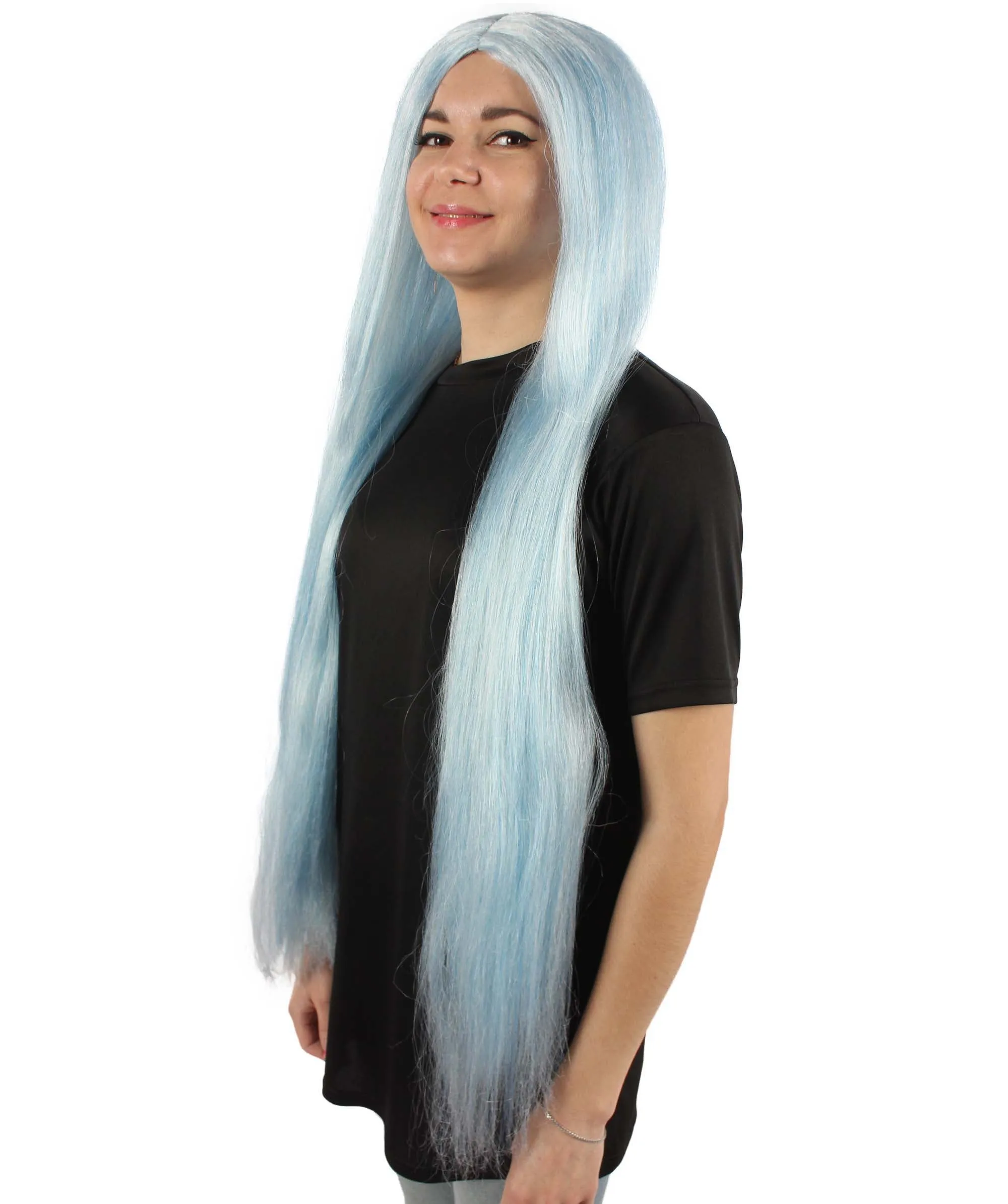 Adult Women's Extra Long Length 36" Inch No Bangs Cosplay Costume Hair Wig | HPO