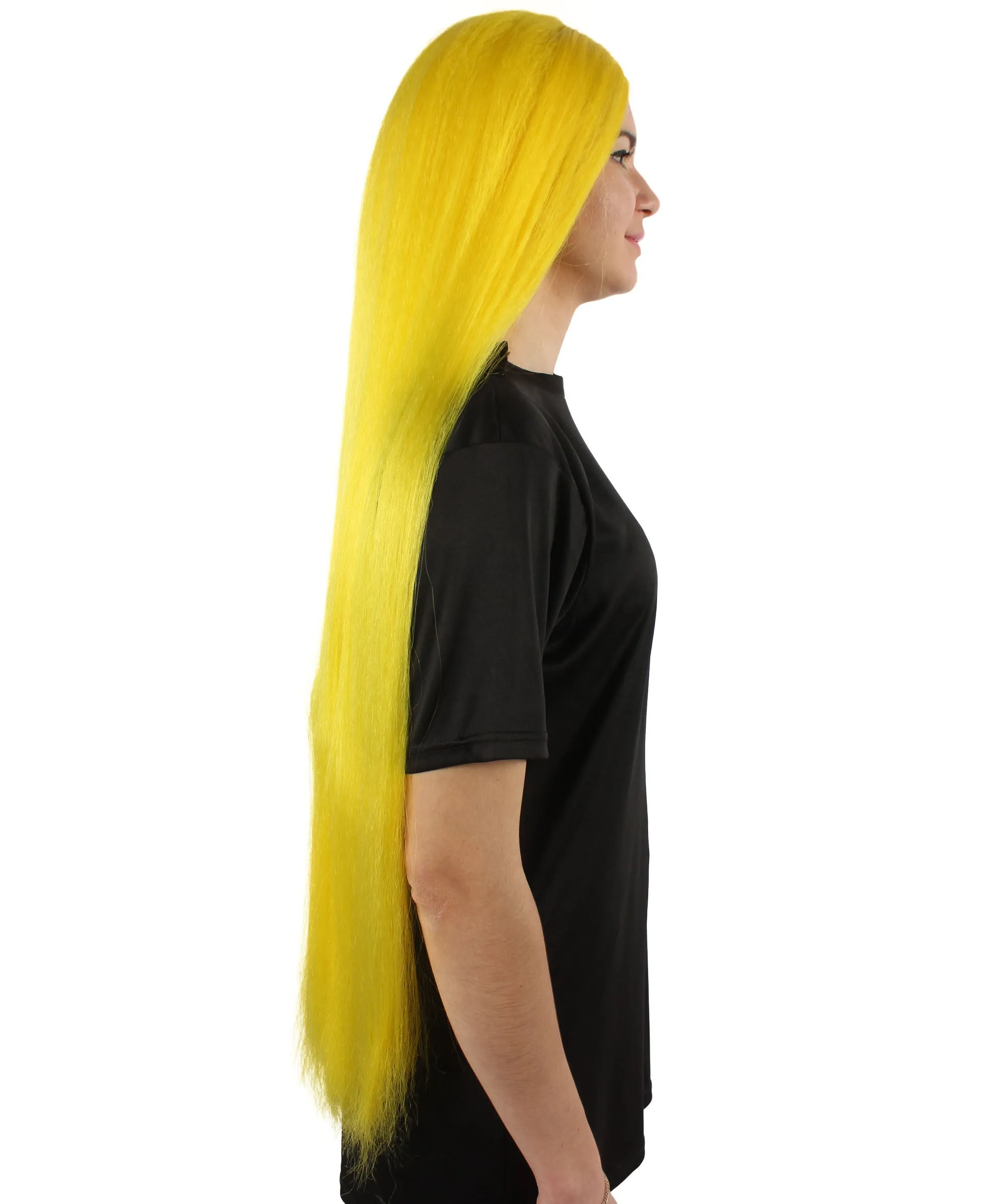 Adult Women's Extra Long Length 36" Inch No Bangs Cosplay Costume Hair Wig | HPO