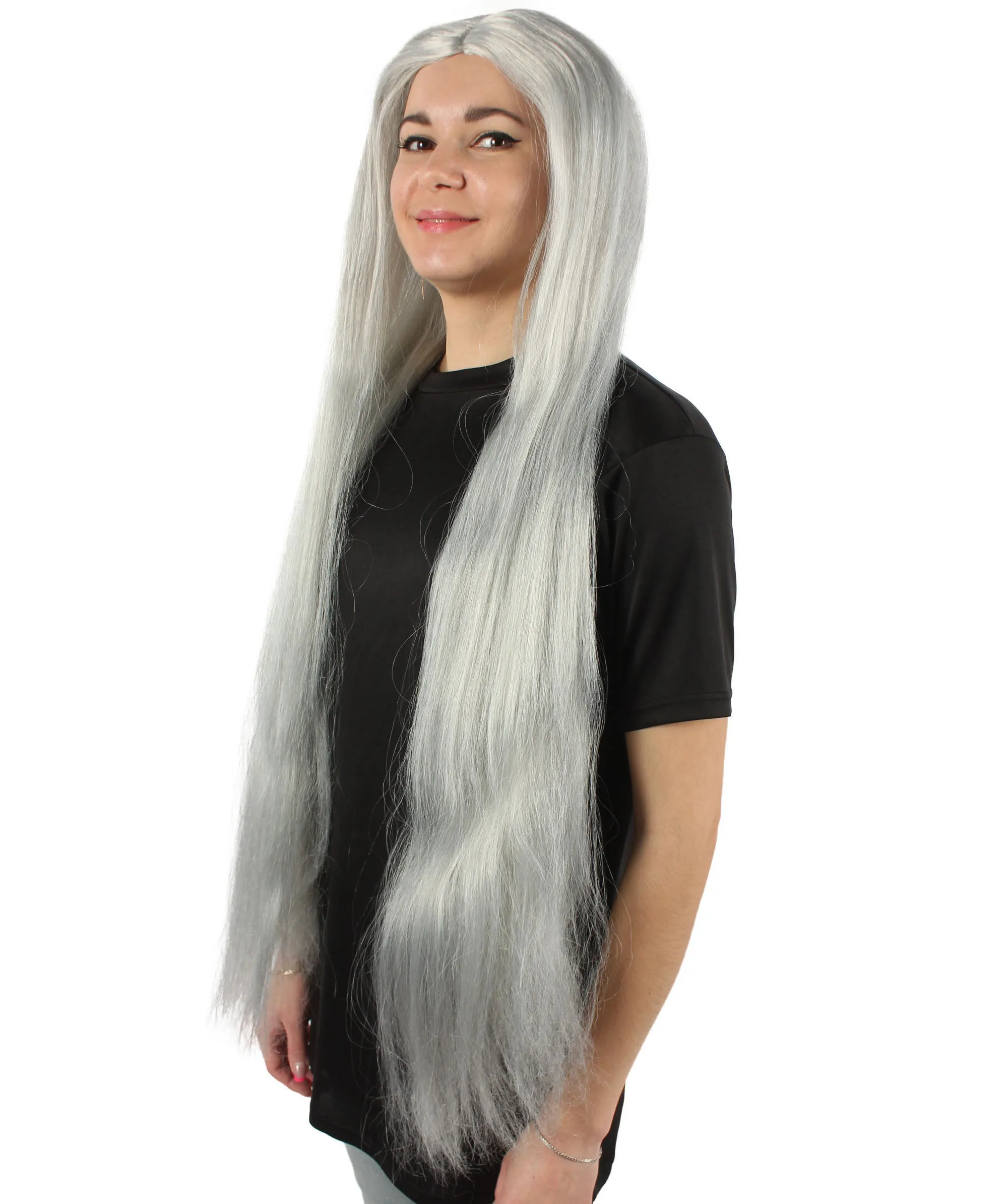 Adult Women's Extra Long Length 36" Inch No Bangs Cosplay Costume Hair Wig | HPO