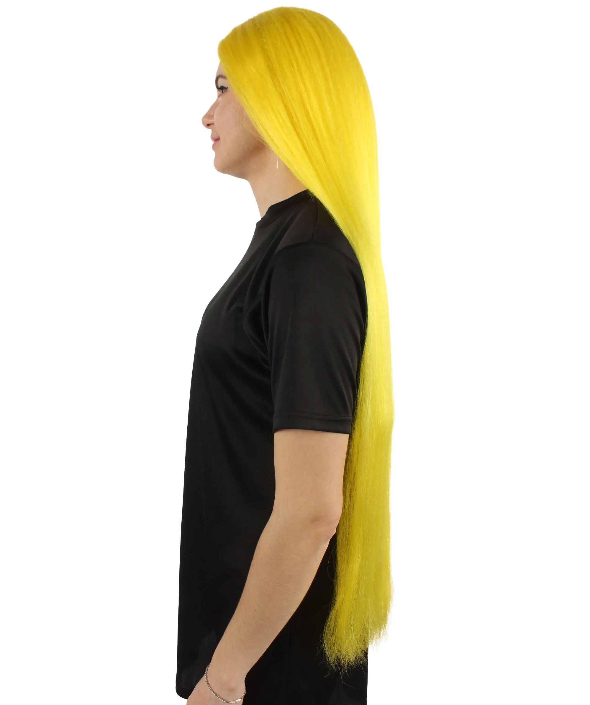 Adult Women's Extra Long Length 36" Inch No Bangs Cosplay Costume Hair Wig | HPO