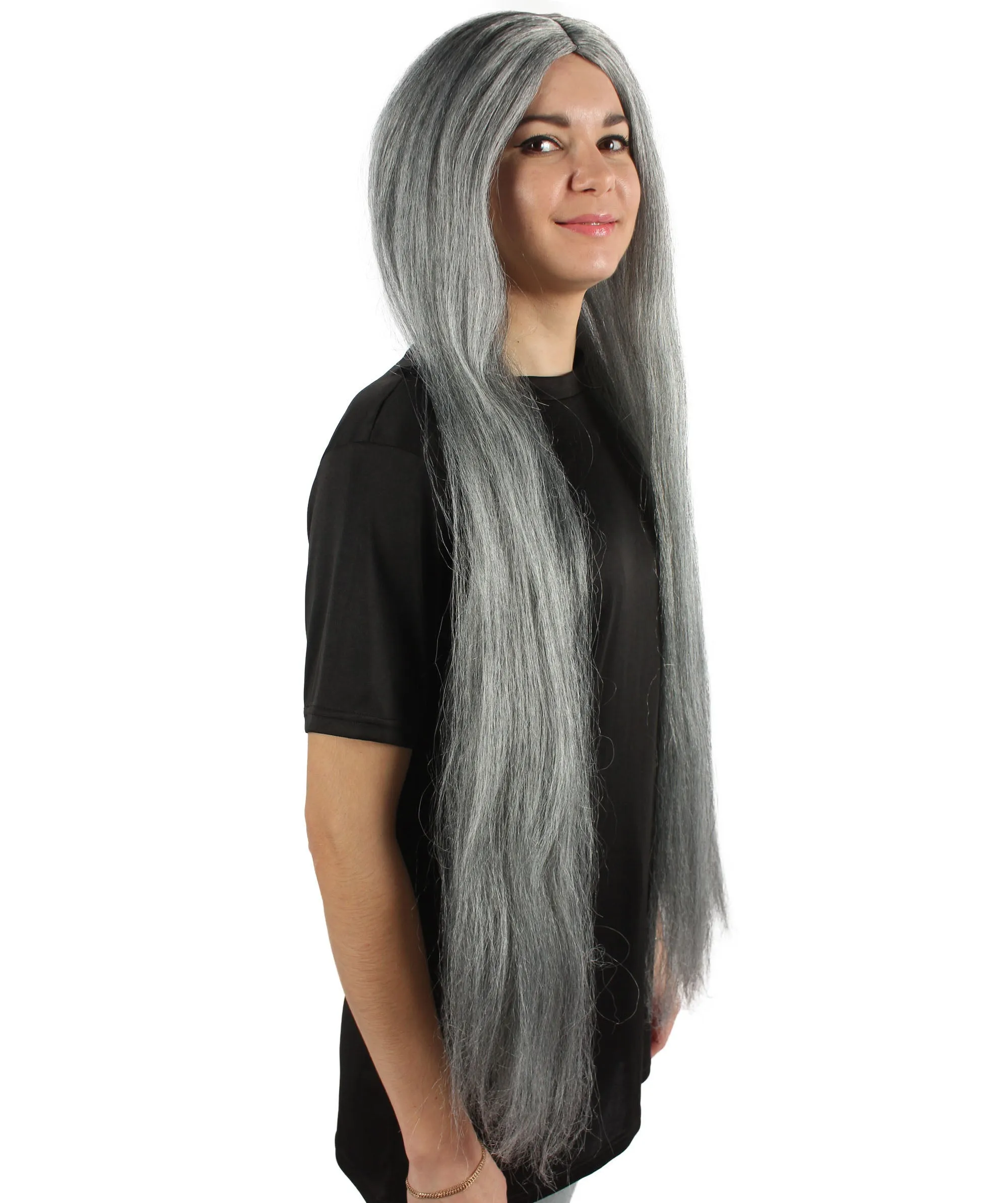 Adult Women's Extra Long Length 36" Inch No Bangs Cosplay Costume Hair Wig | HPO