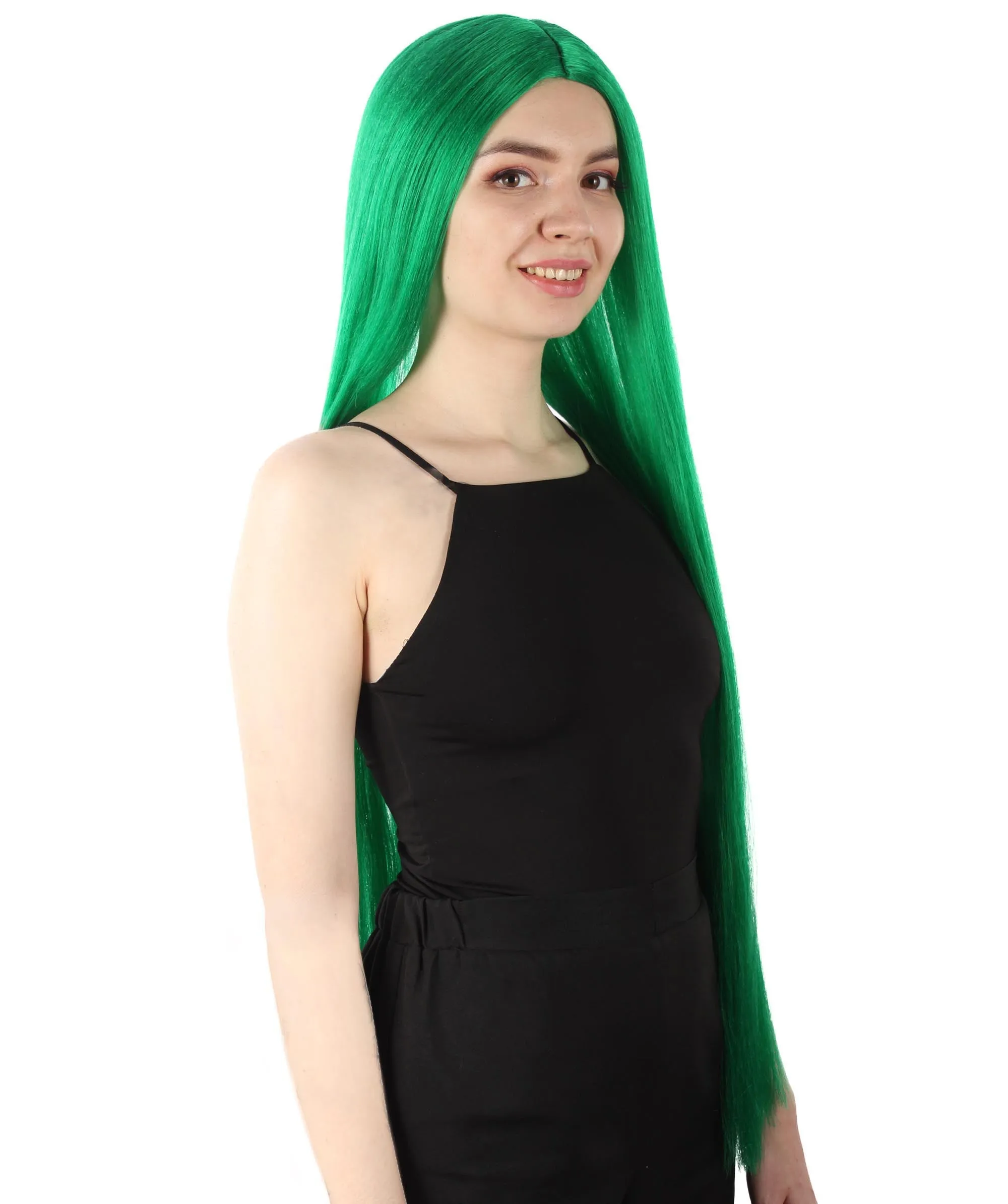 Adult Women's Extra Long Length 36" Inch No Bangs Cosplay Costume Hair Wig | HPO