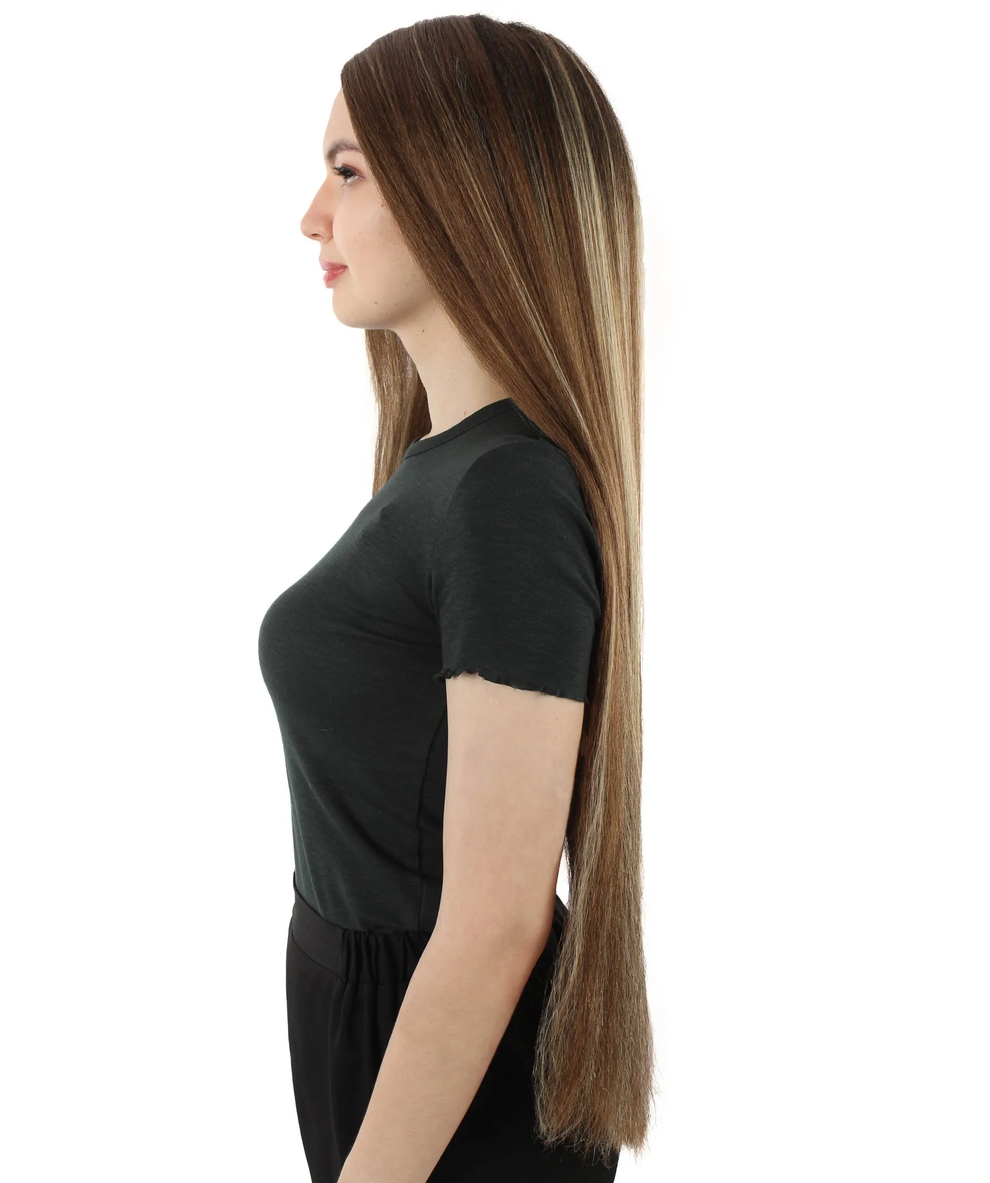 Adult Women's Extra Long Length 36" Inch No Bangs Cosplay Costume Hair Wig | HPO