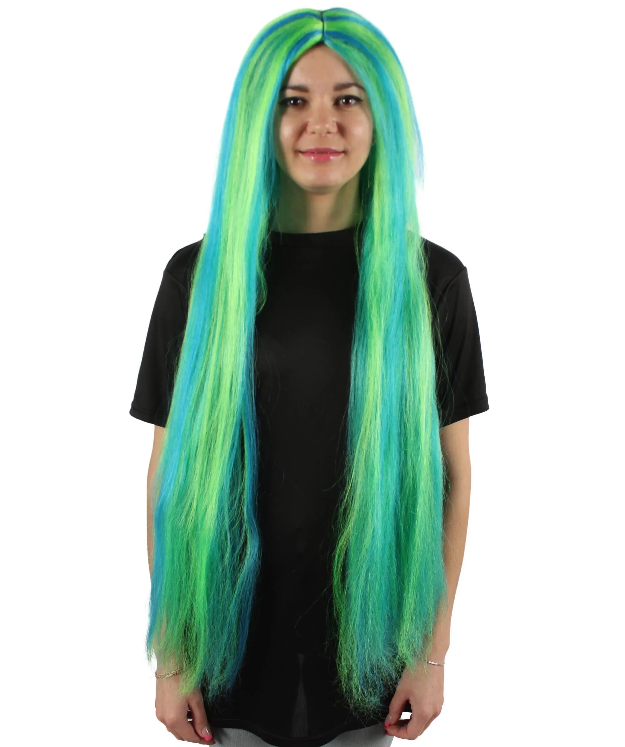 Adult Women's Extra Long Length 36" Inch No Bangs Cosplay Costume Hair Wig | HPO