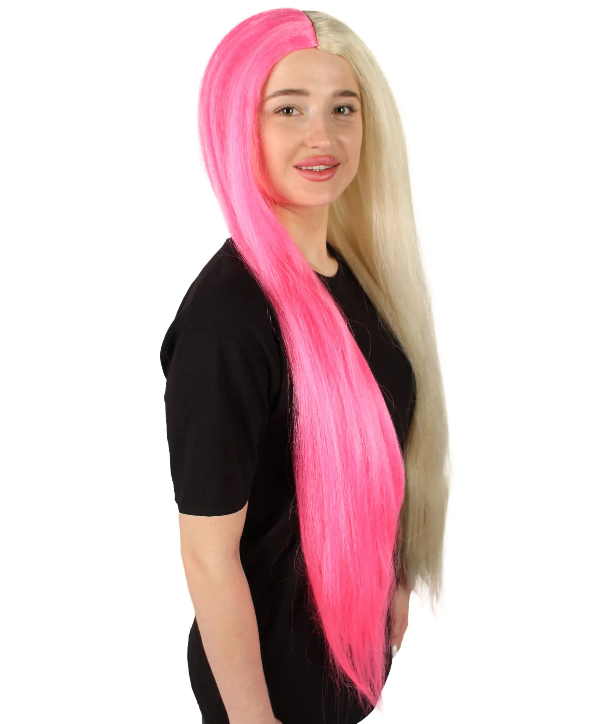 Adult Women's Extra Long Length 36" Inch No Bangs Cosplay Costume Hair Wig | HPO