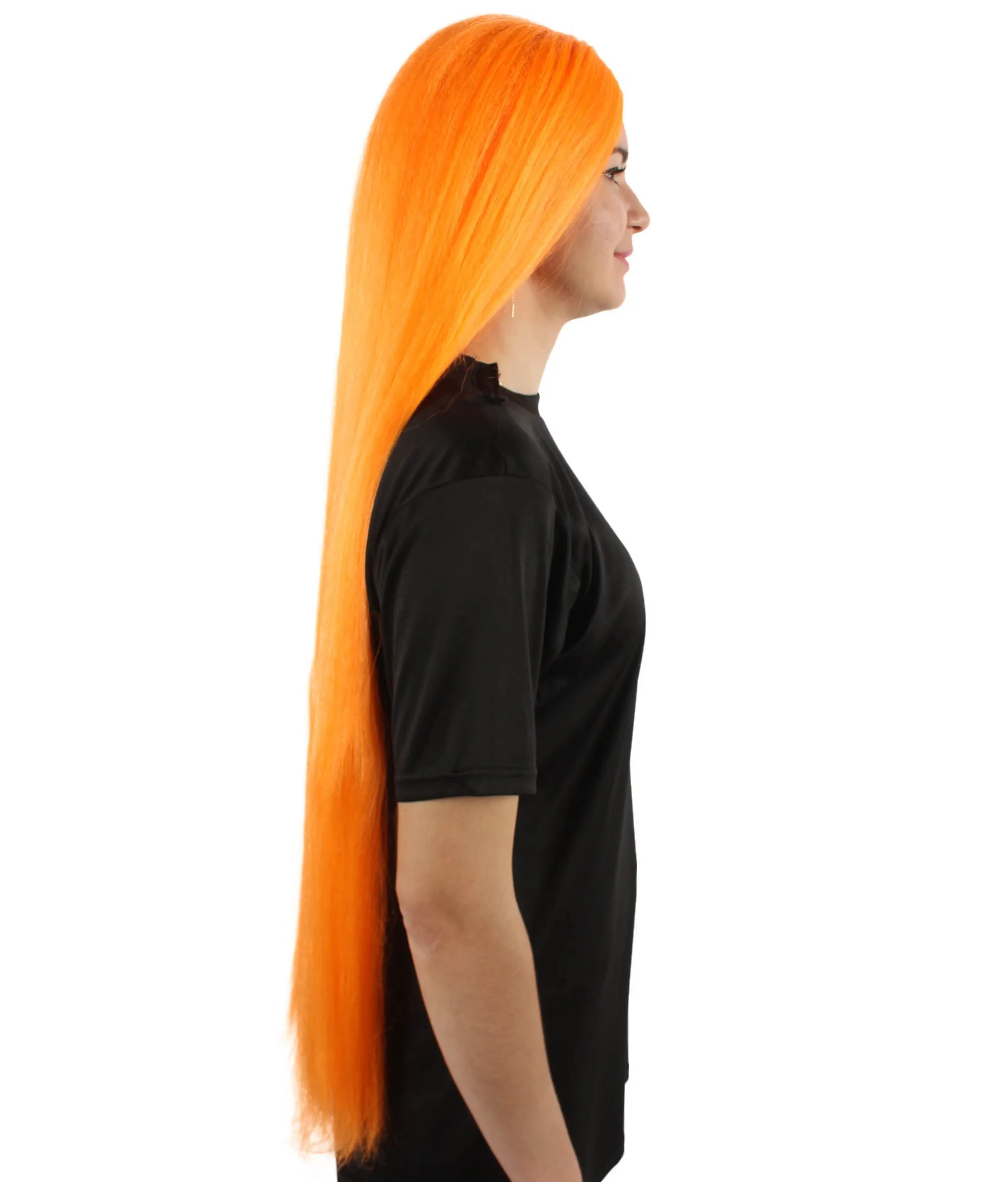 Adult Women's Extra Long Length 36" Inch No Bangs Cosplay Costume Hair Wig | HPO