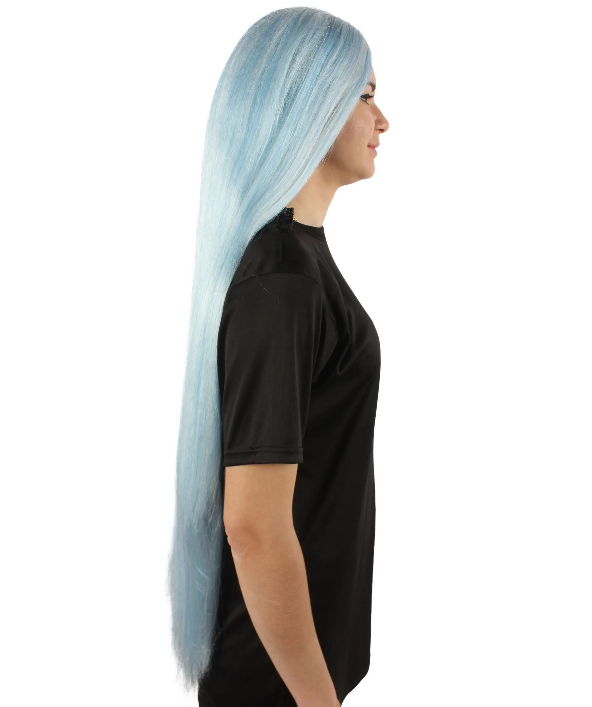 Adult Women's Extra Long Length 36" Inch No Bangs Cosplay Costume Hair Wig | HPO