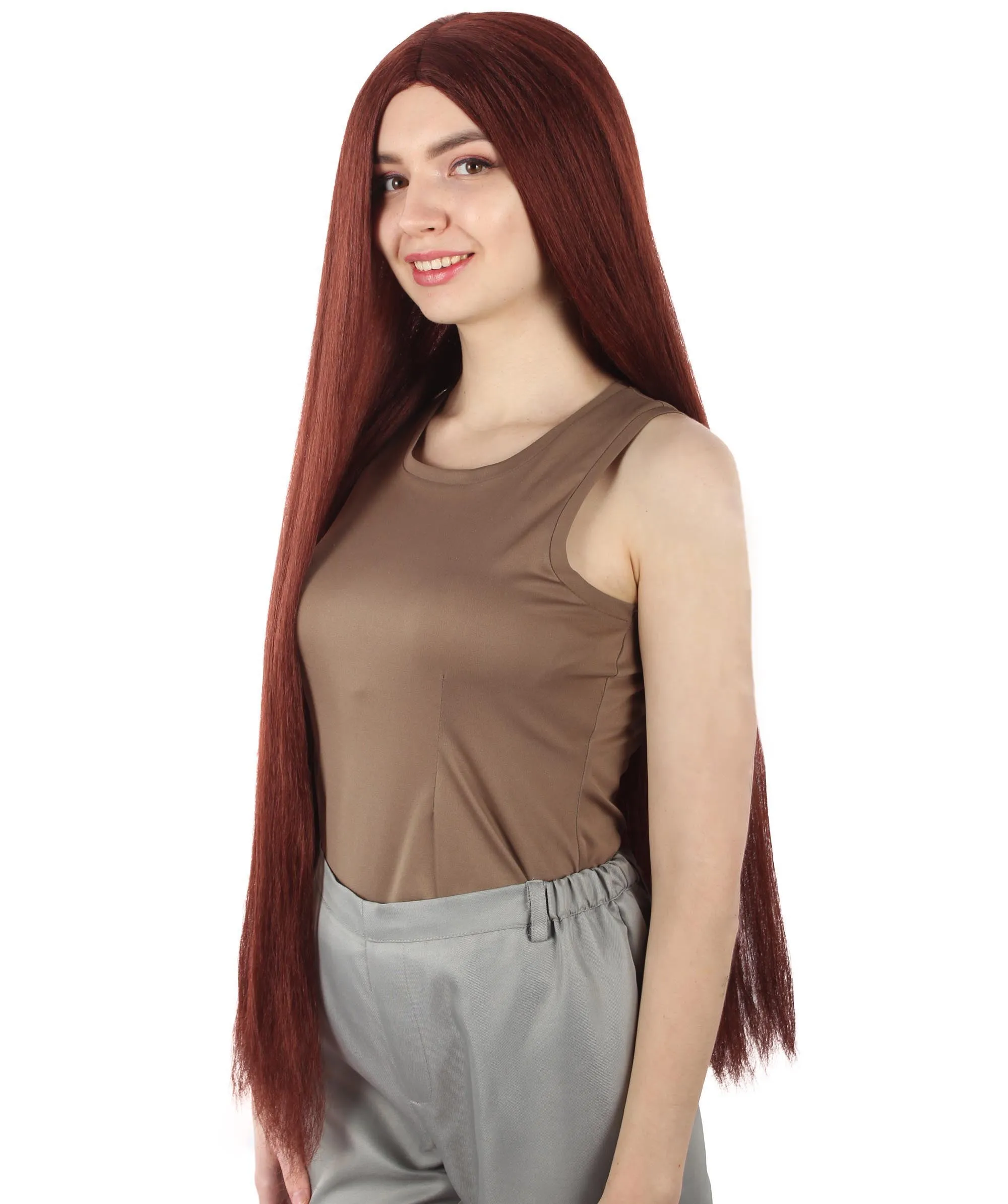 Adult Women's Extra Long Length 36" Inch No Bangs Cosplay Costume Hair Wig | HPO