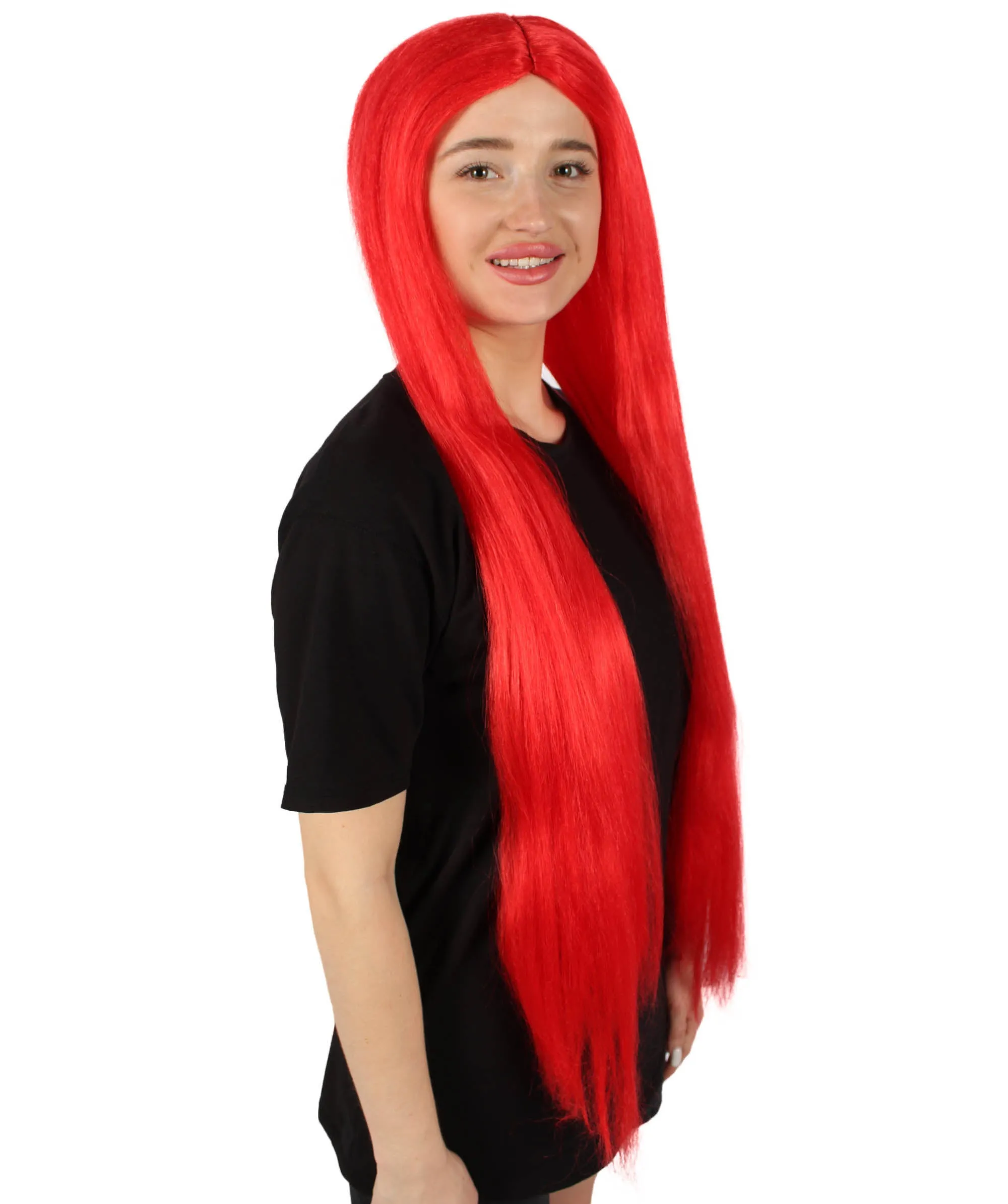 Adult Women's Extra Long Length 36" Inch No Bangs Cosplay Costume Hair Wig | HPO