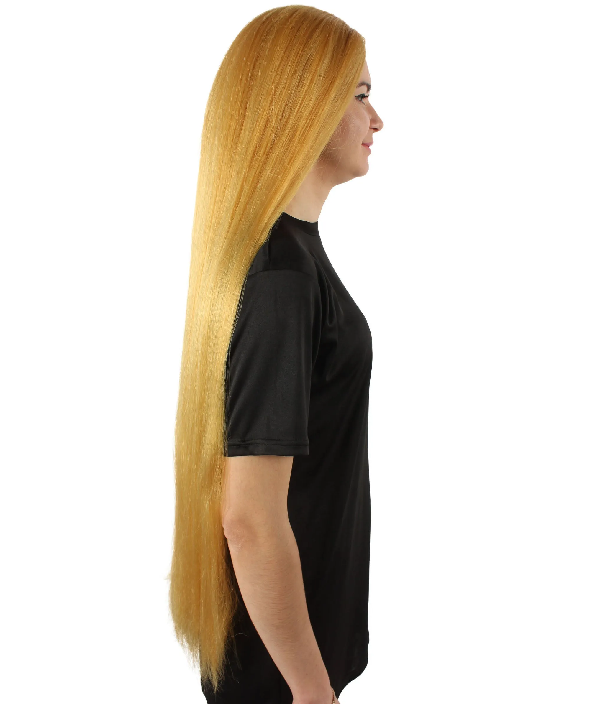 Adult Women's Extra Long Length 36" Inch No Bangs Cosplay Costume Hair Wig | HPO
