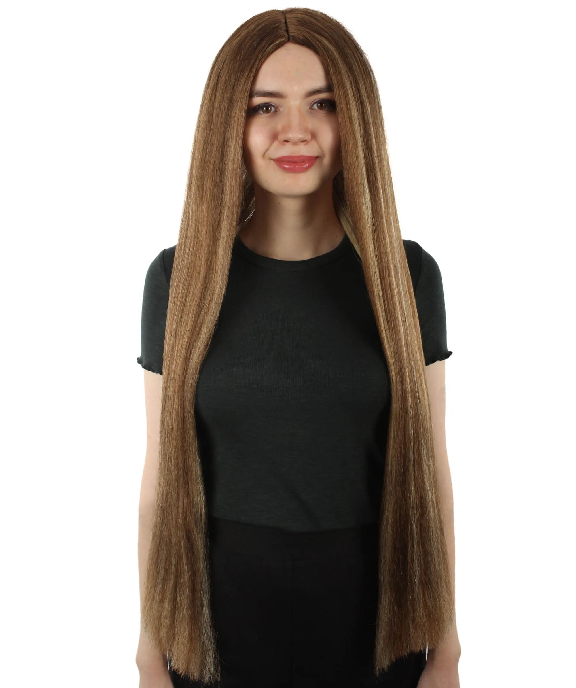Adult Women's Extra Long Length 36" Inch No Bangs Cosplay Costume Hair Wig | HPO