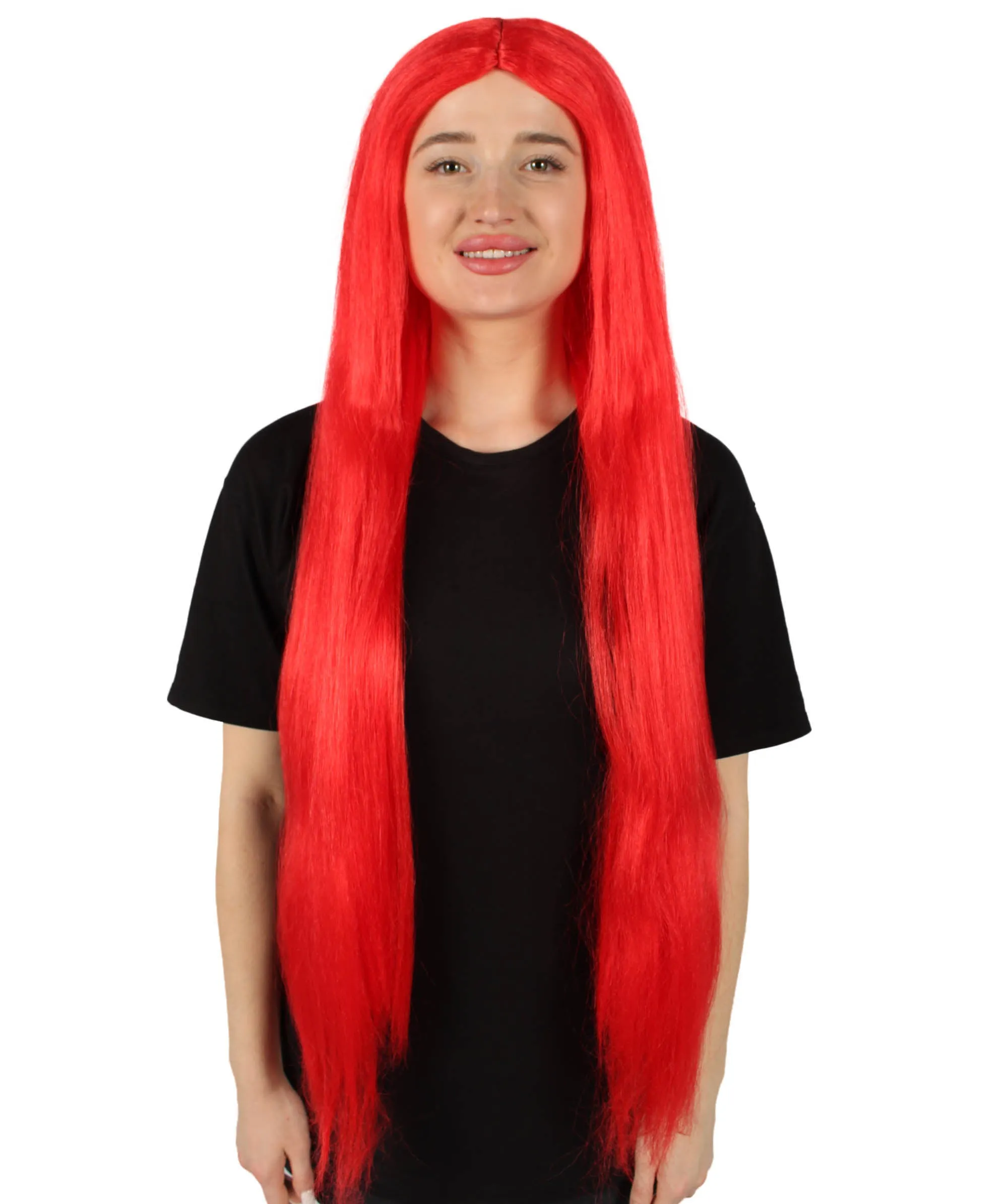 Adult Women's Extra Long Length 36" Inch No Bangs Cosplay Costume Hair Wig | HPO