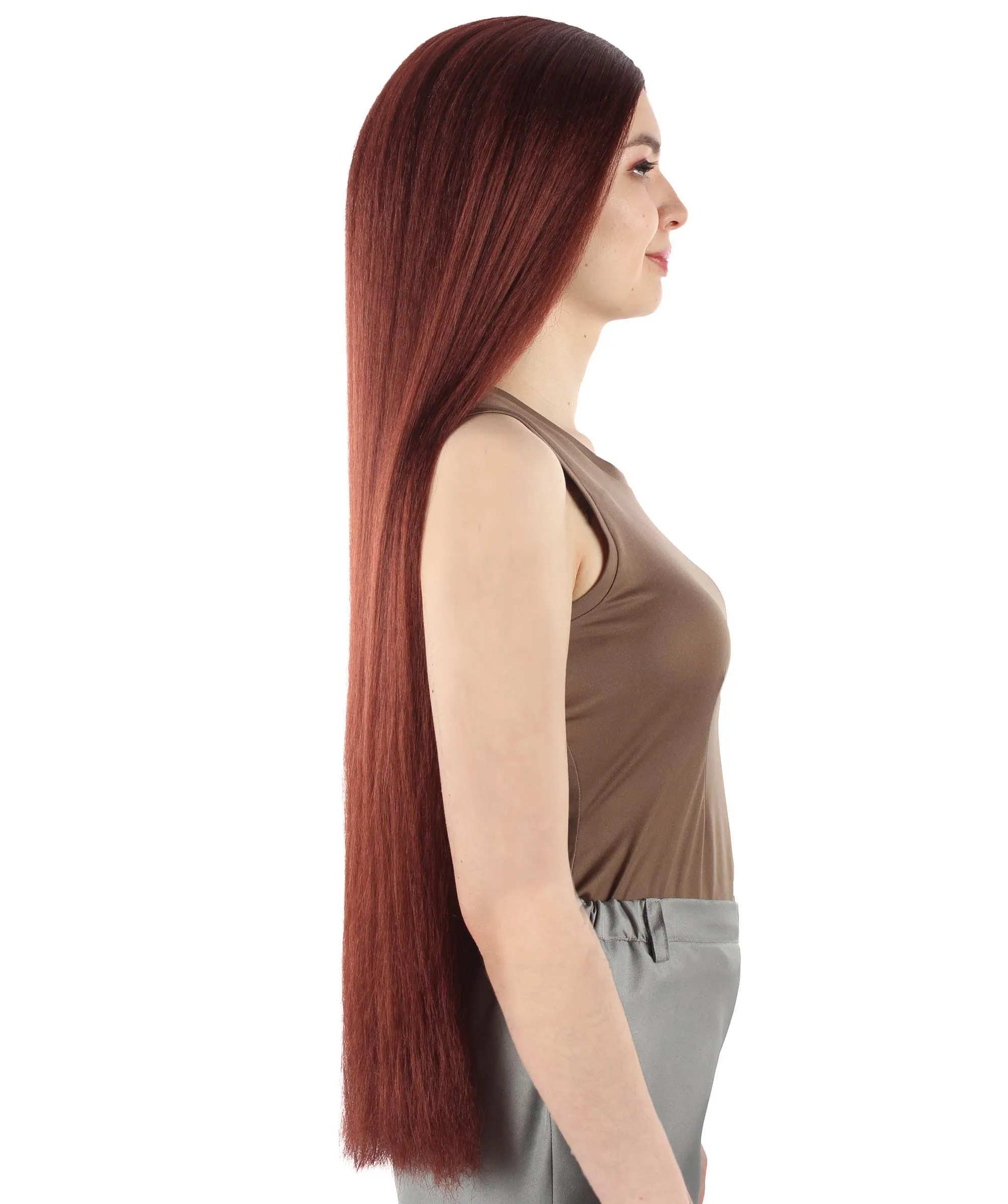 Adult Women's Extra Long Length 36" Inch No Bangs Cosplay Costume Hair Wig | HPO