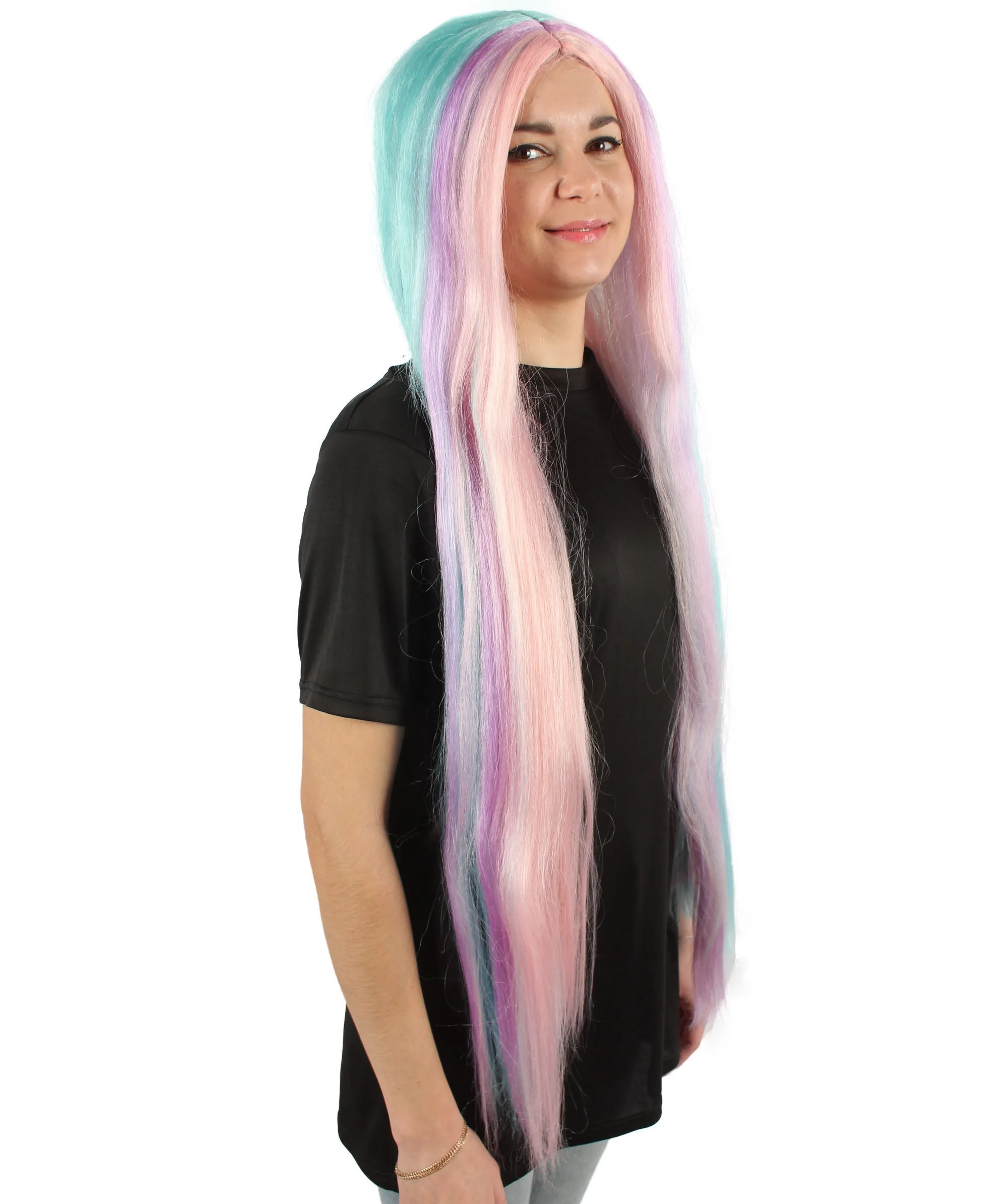 Adult Women's Extra Long Length 36" Inch No Bangs Cosplay Costume Hair Wig | HPO