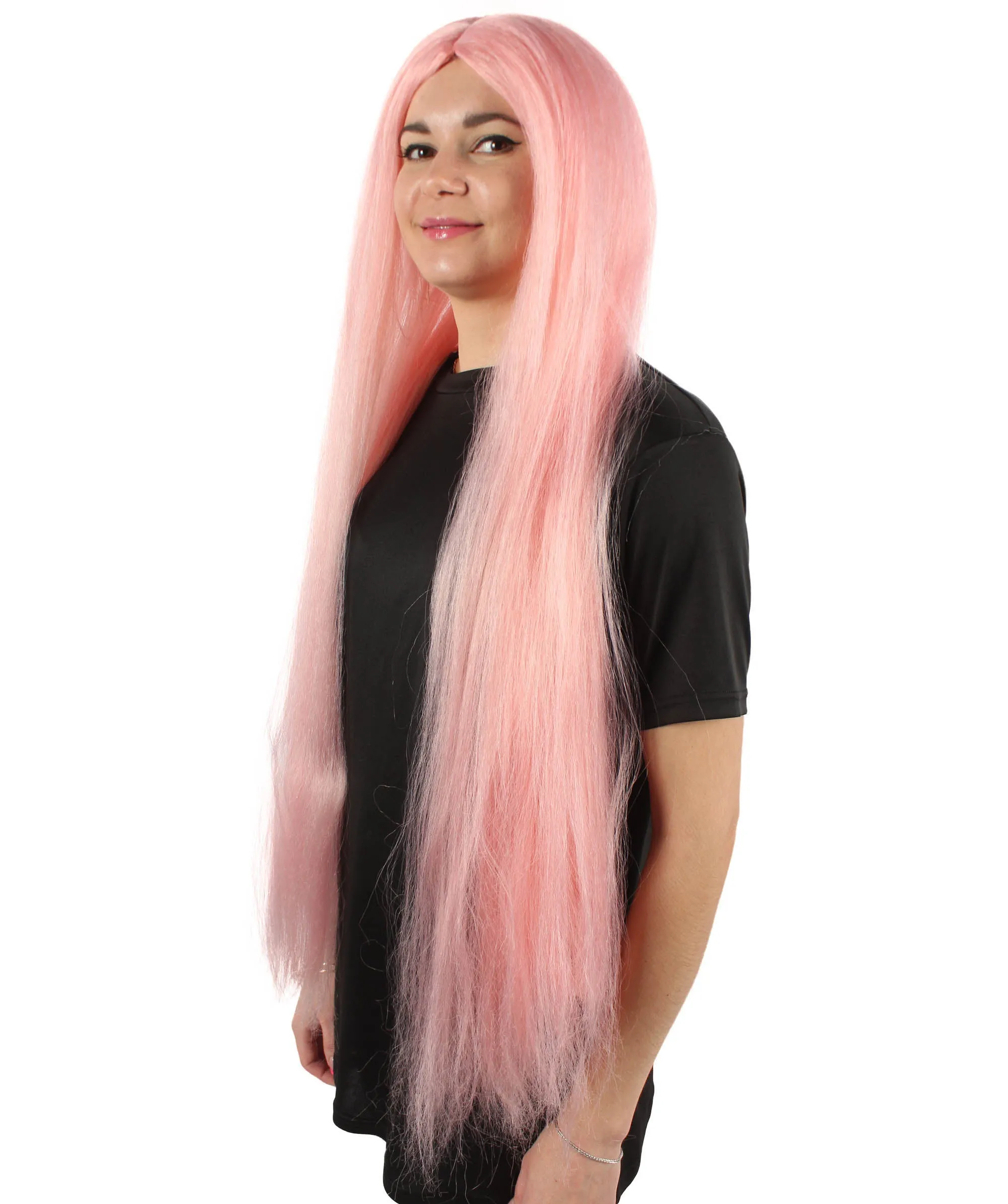 Adult Women's Extra Long Length 36" Inch No Bangs Cosplay Costume Hair Wig | HPO
