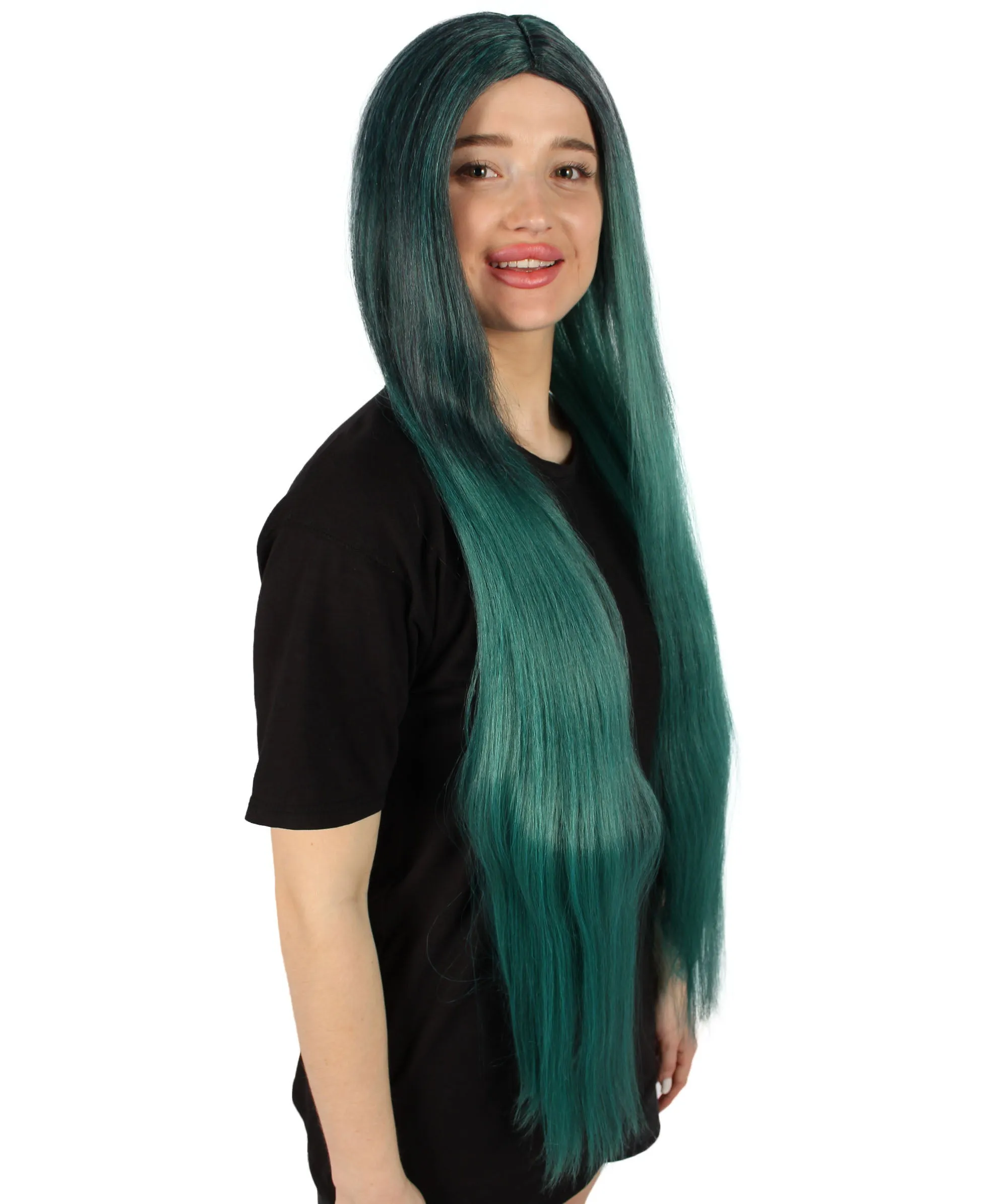 Adult Women's Extra Long Length 36" Inch No Bangs Cosplay Costume Hair Wig | HPO