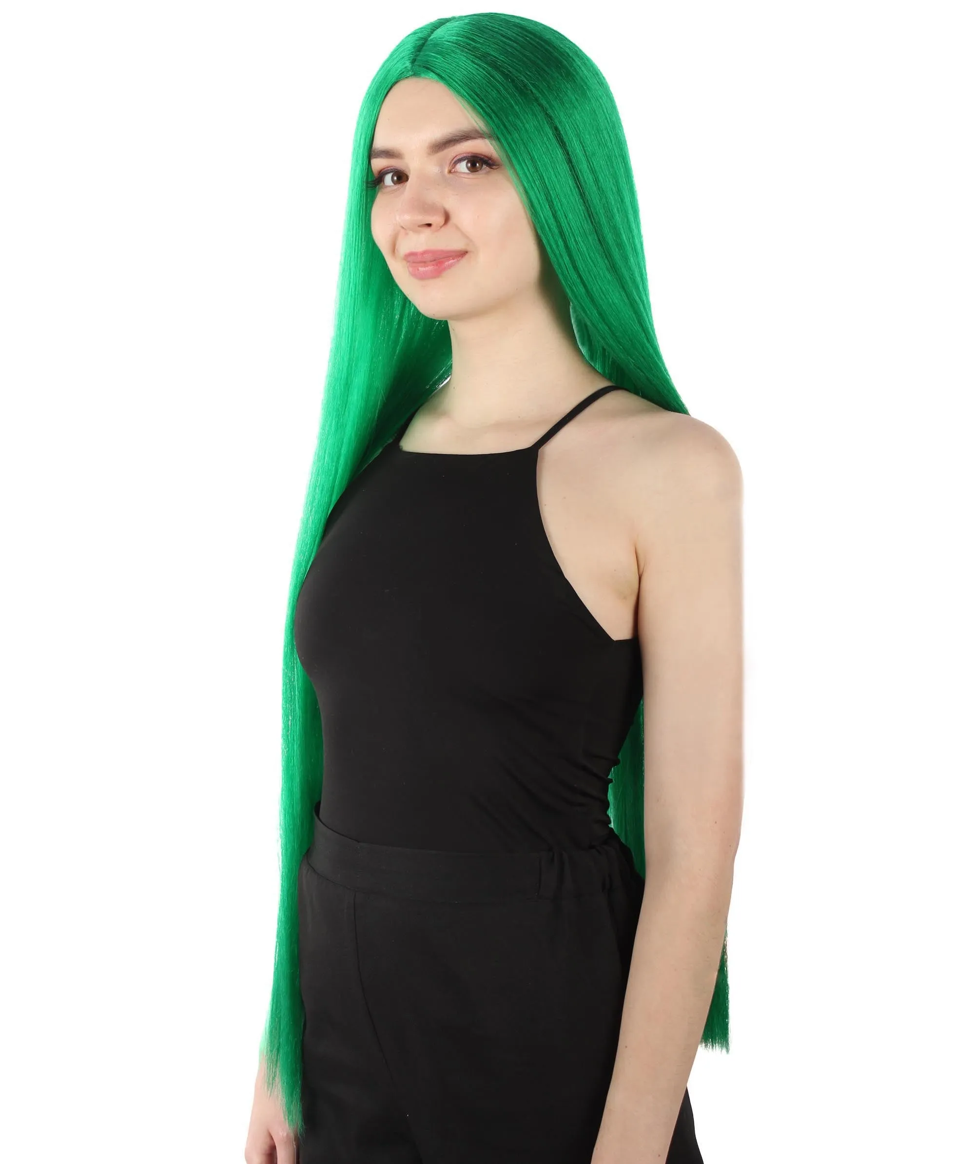 Adult Women's Extra Long Length 36" Inch No Bangs Cosplay Costume Hair Wig | HPO