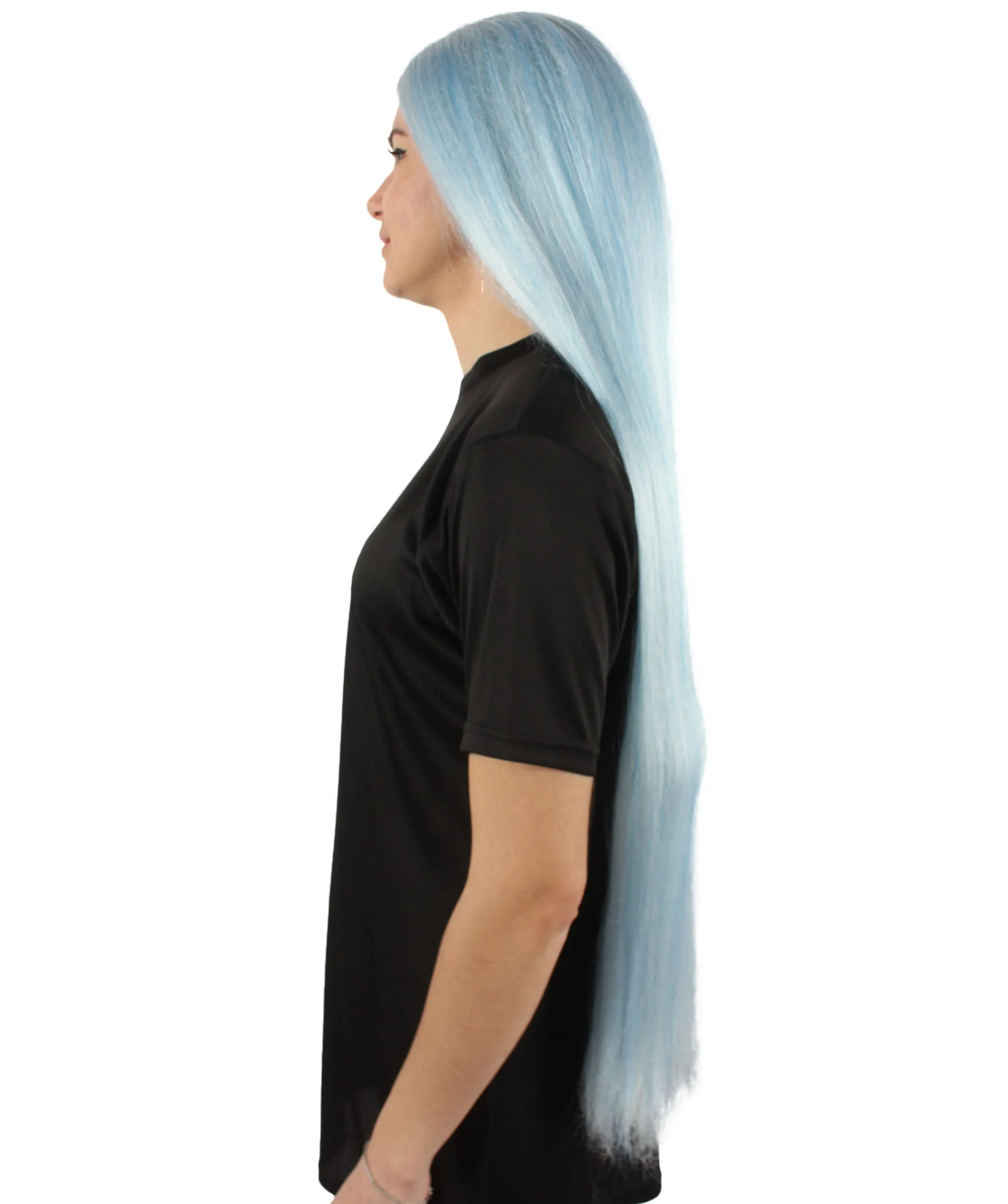 Adult Women's Extra Long Length 36" Inch No Bangs Cosplay Costume Hair Wig | HPO