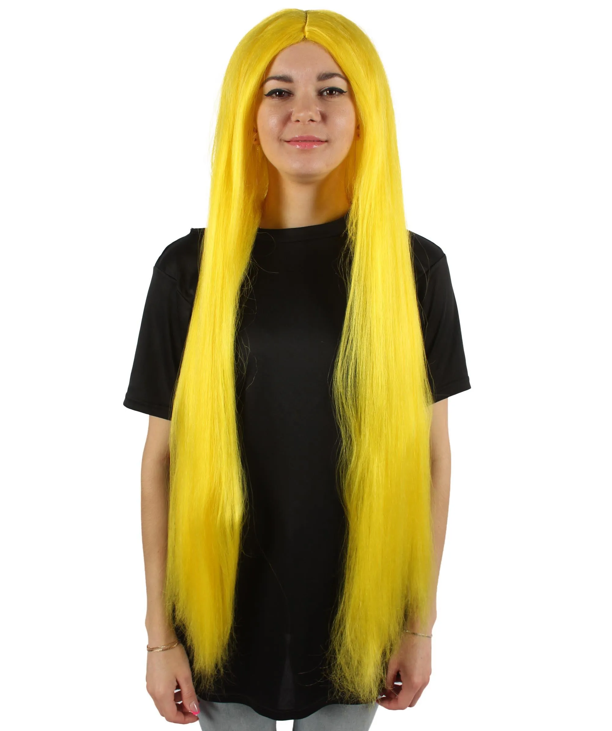 Adult Women's Extra Long Length 36" Inch No Bangs Cosplay Costume Hair Wig | HPO