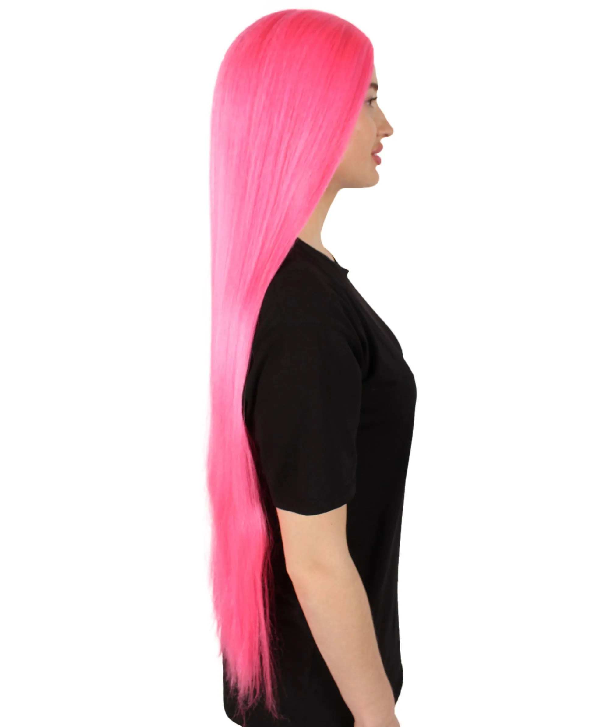 Adult Women's Extra Long Length 36" Inch No Bangs Cosplay Costume Hair Wig | HPO