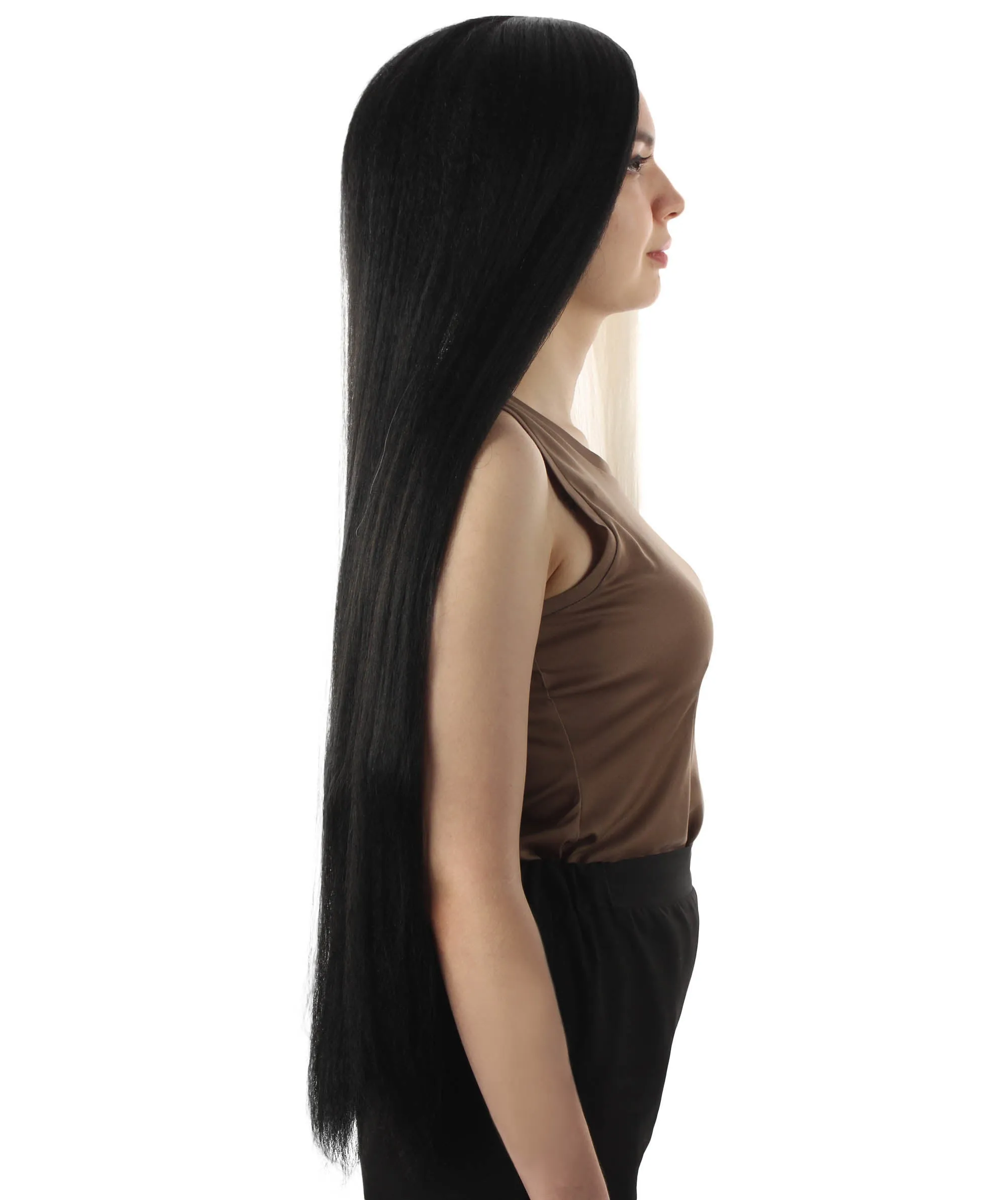 Adult Women's Extra Long Length 36" Inch No Bangs Cosplay Costume Hair Wig | HPO