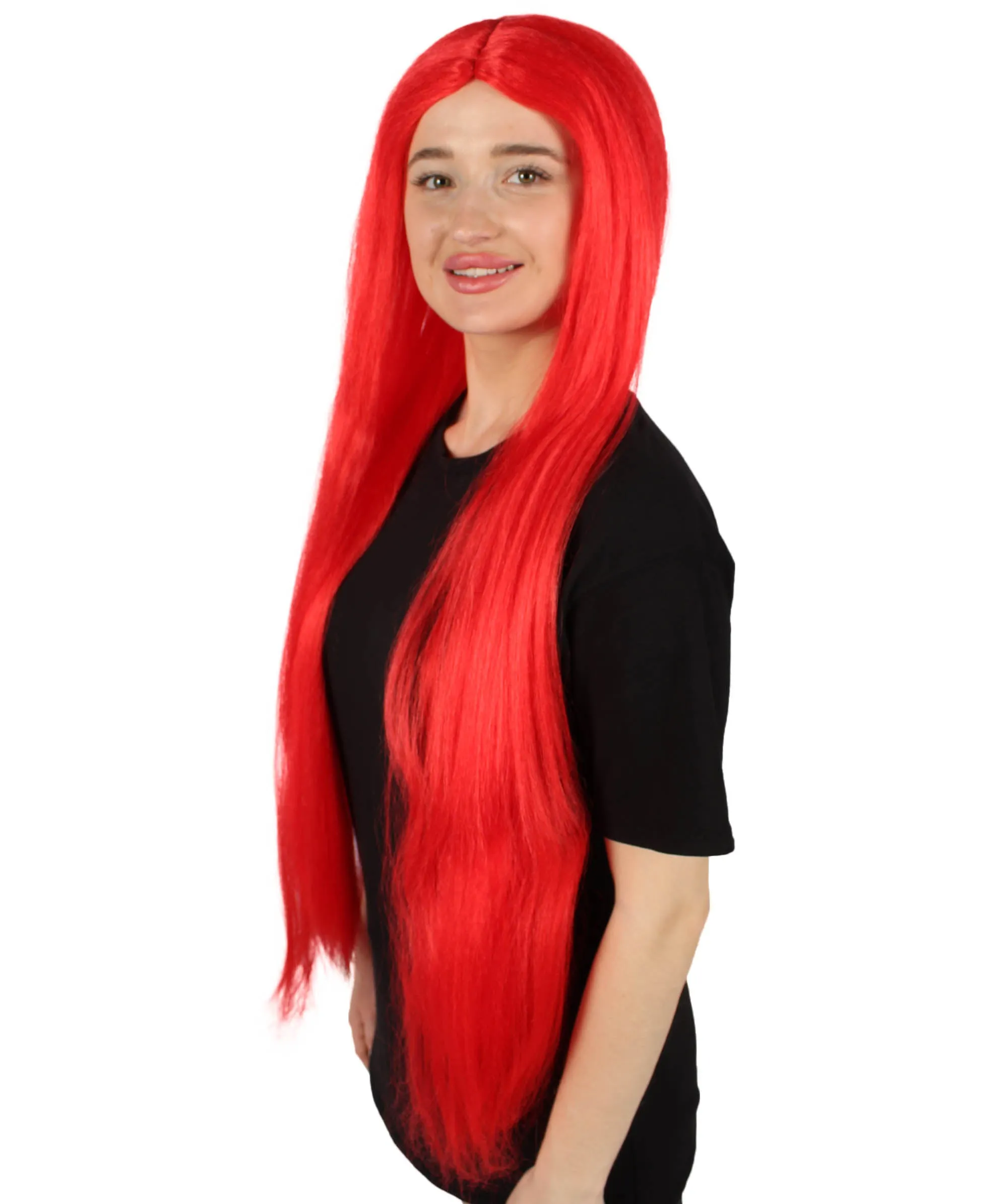 Adult Women's Extra Long Length 36" Inch No Bangs Cosplay Costume Hair Wig | HPO