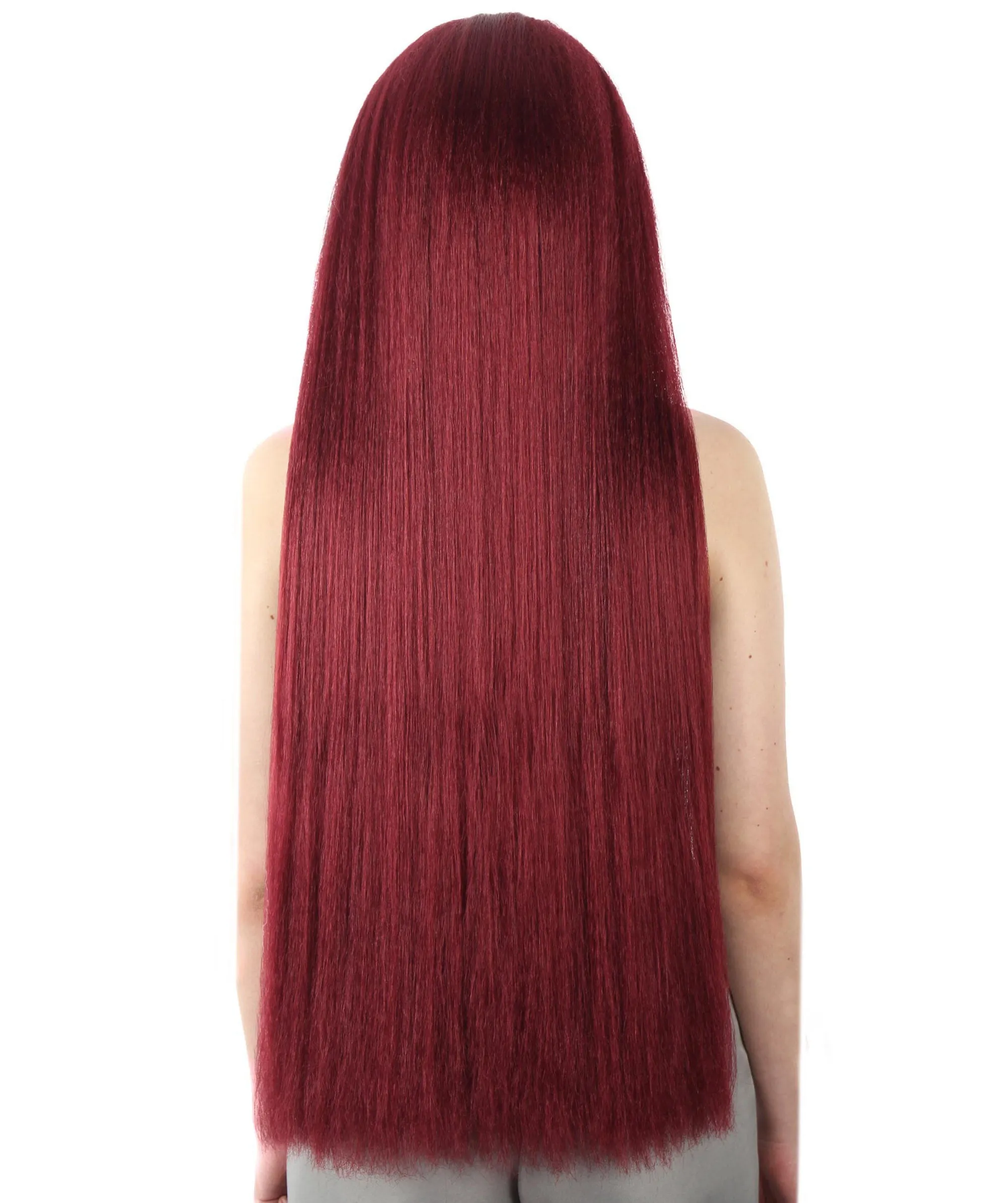 Adult Women's Extra Long Length 36" Inch No Bangs Cosplay Costume Hair Wig | HPO