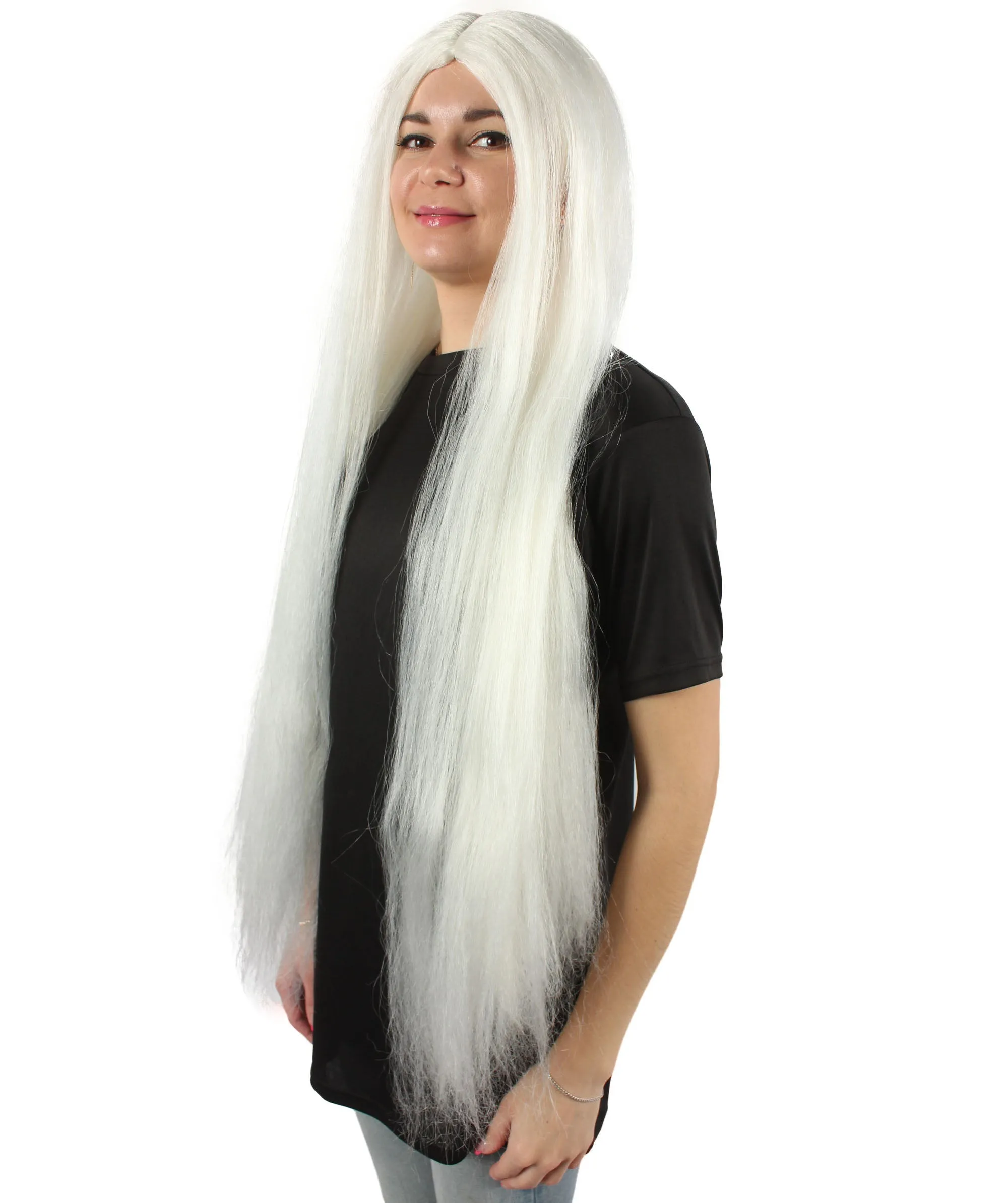 Adult Women's Extra Long Length 36" Inch No Bangs Cosplay Costume Hair Wig | HPO