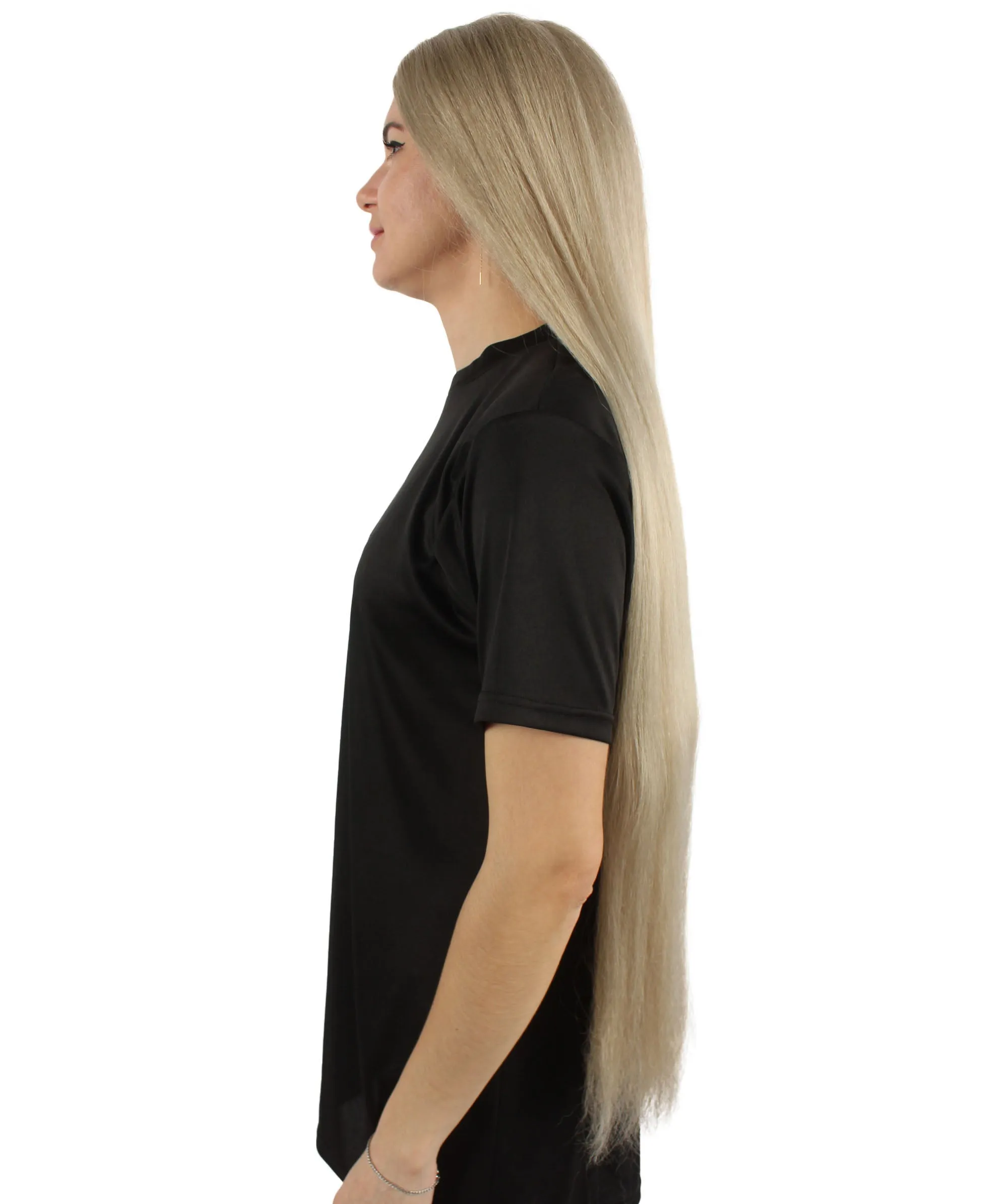 Adult Women's Extra Long Length 36" Inch No Bangs Cosplay Costume Hair Wig | HPO