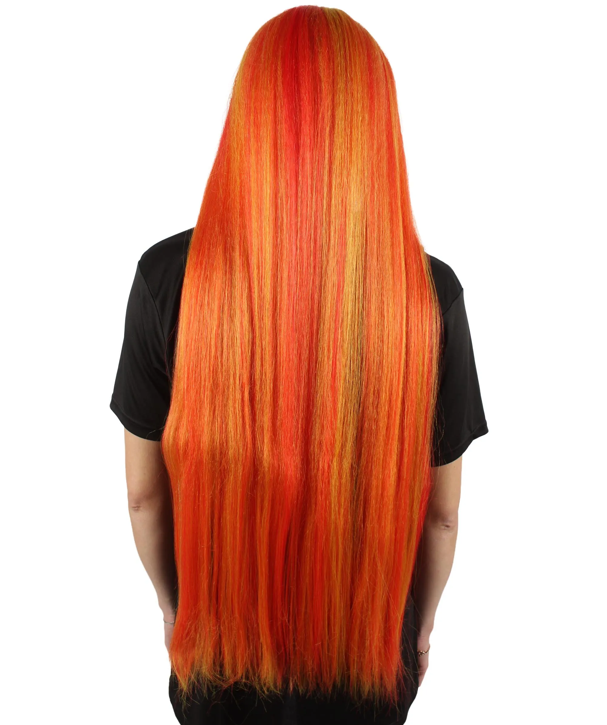 Adult Women's Extra Long Length 36" Inch No Bangs Cosplay Costume Hair Wig | HPO