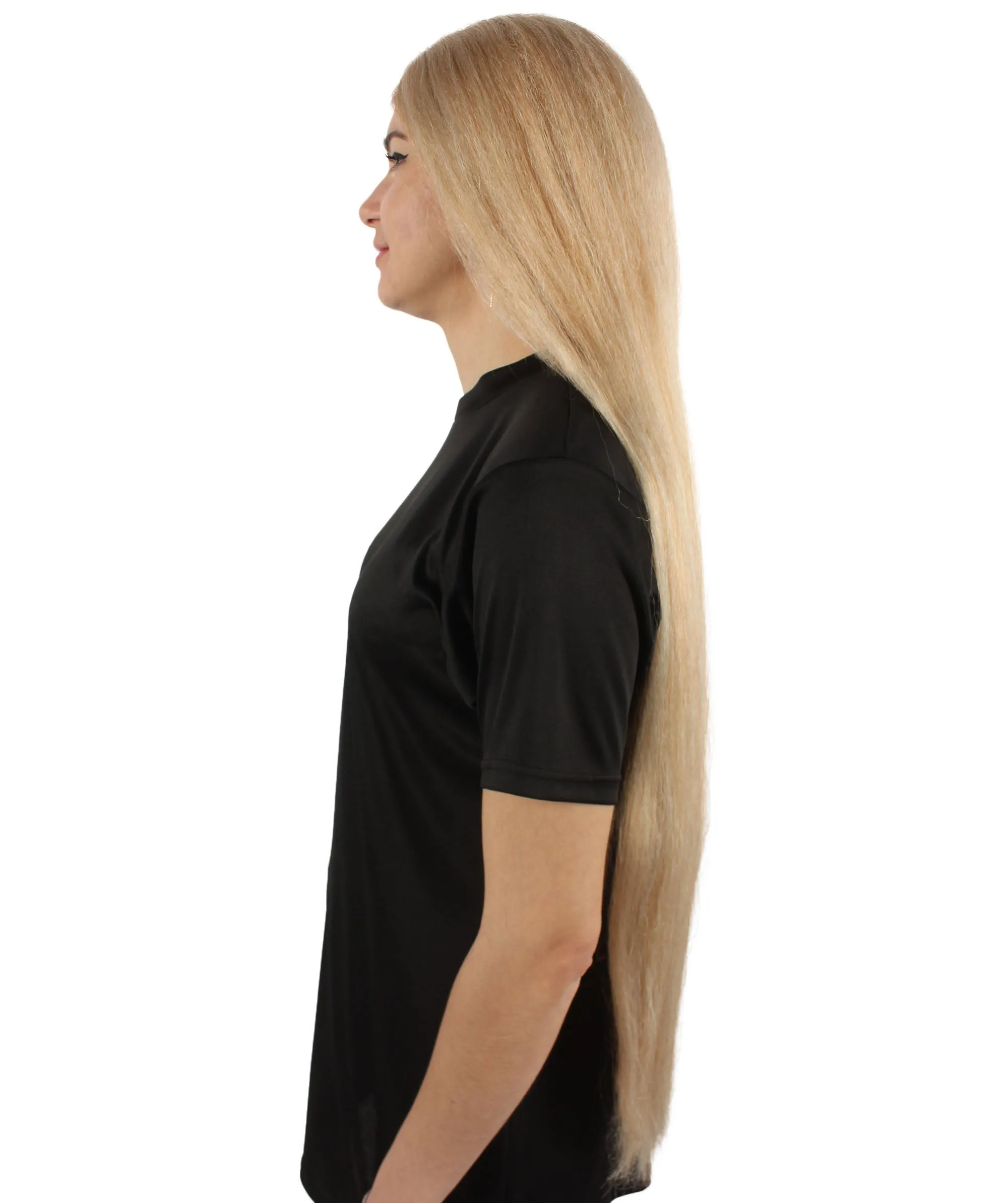 Adult Women's Extra Long Length 36" Inch No Bangs Cosplay Costume Hair Wig | HPO