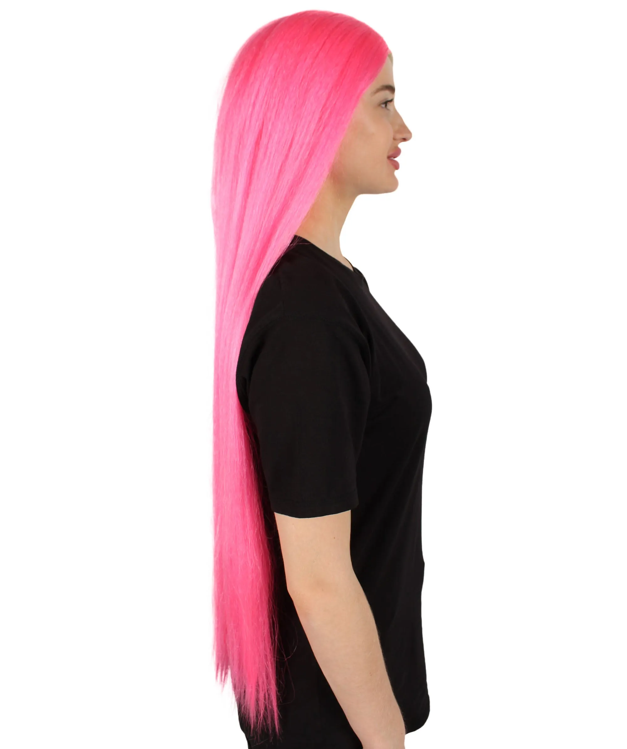 Adult Women's Extra Long Length 36" Inch No Bangs Cosplay Costume Hair Wig | HPO