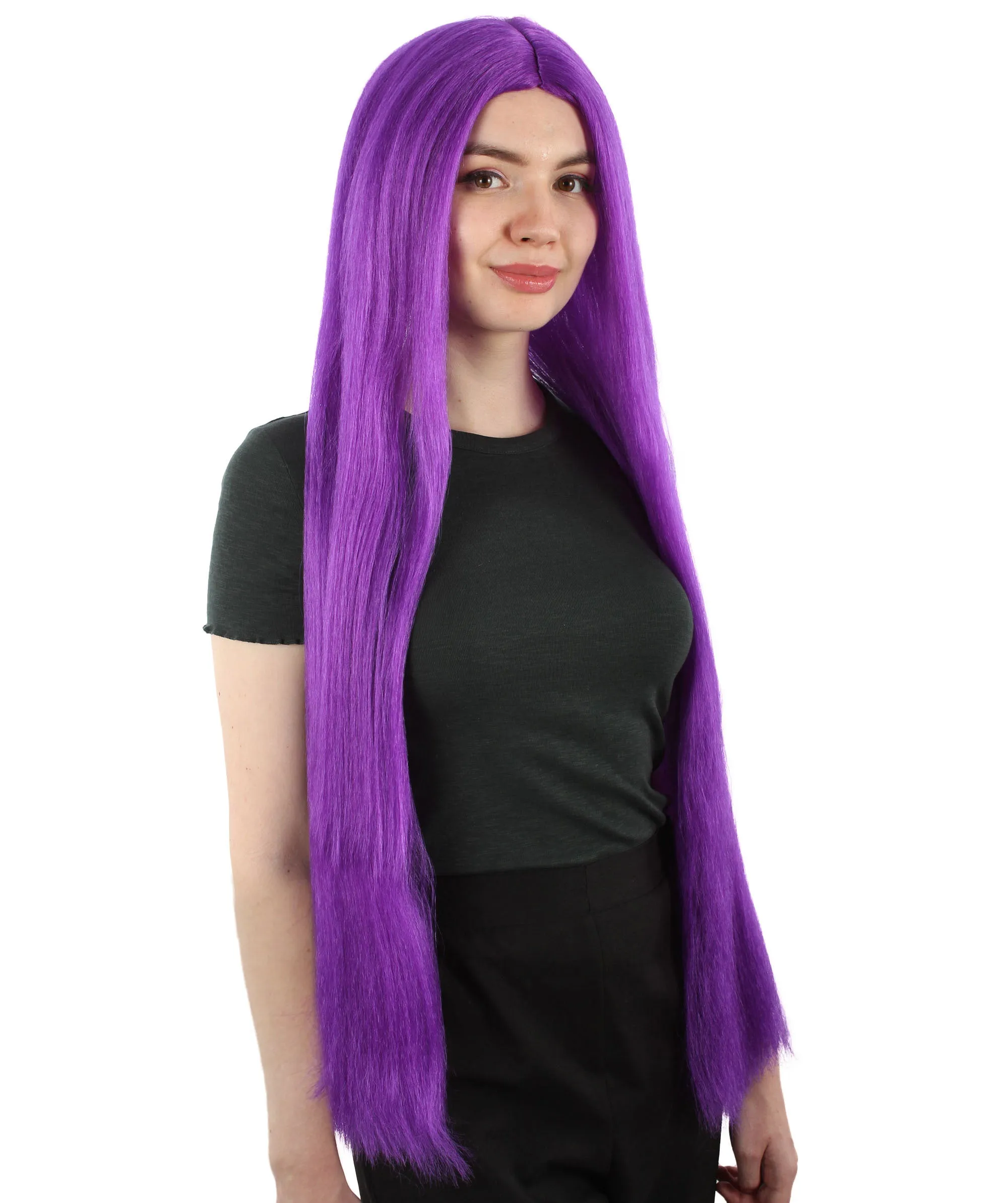 Adult Women's Extra Long Length 36" Inch No Bangs Cosplay Costume Hair Wig | HPO