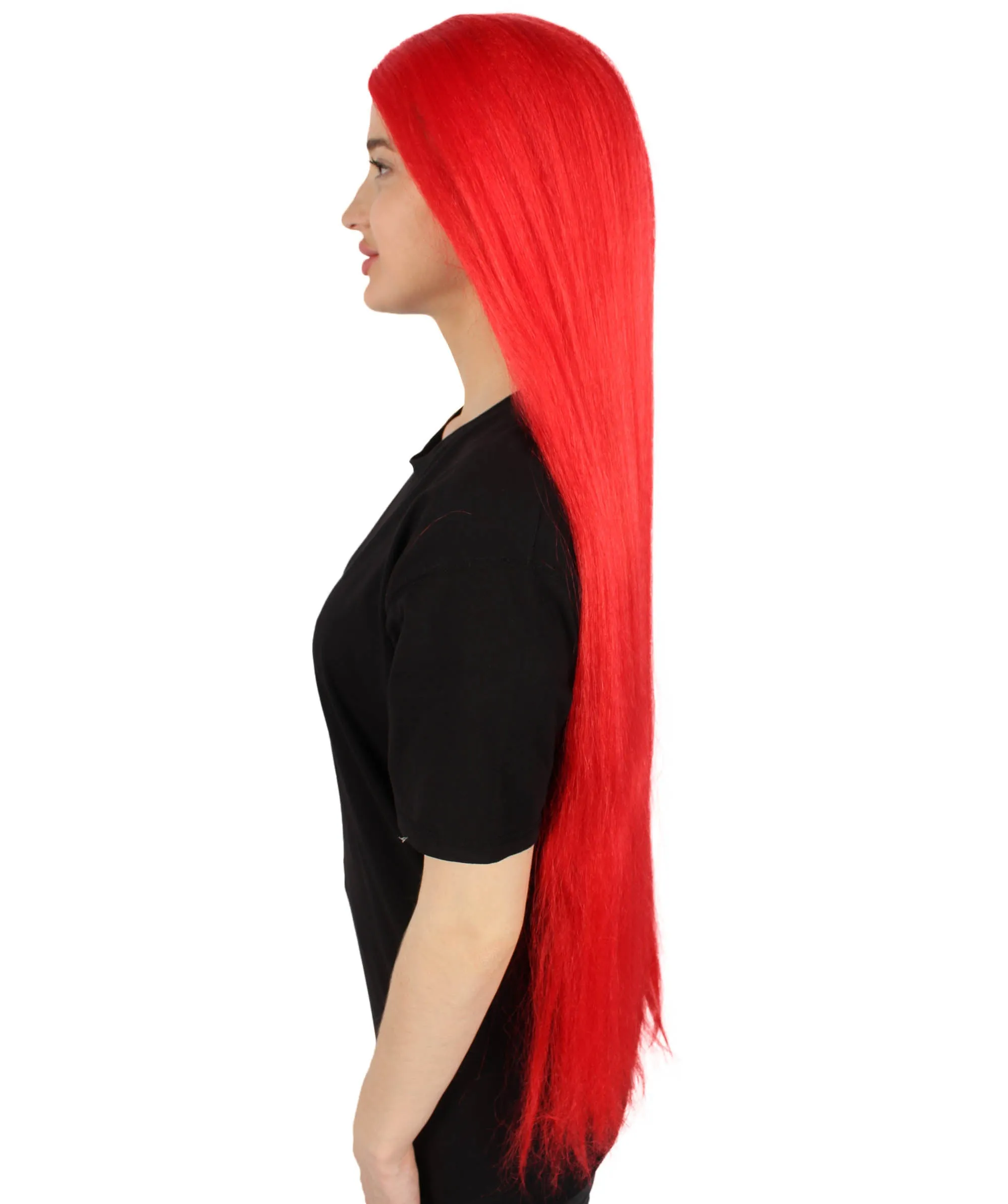 Adult Women's Extra Long Length 36" Inch No Bangs Cosplay Costume Hair Wig | HPO