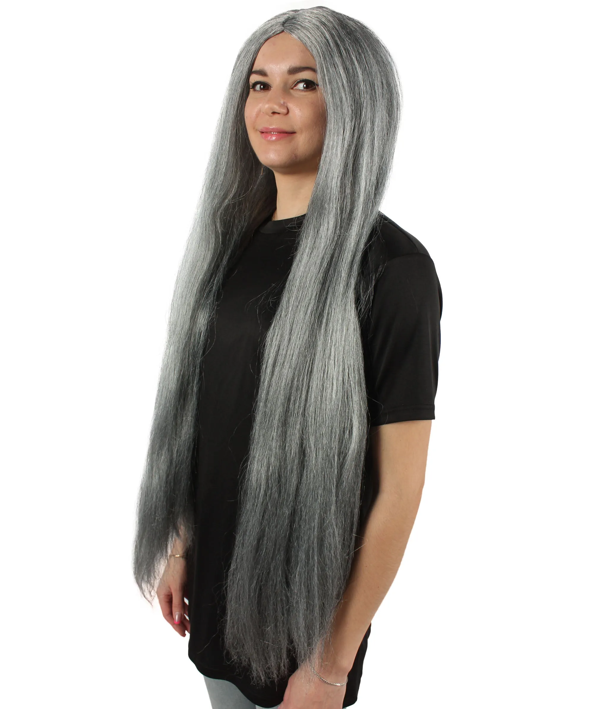 Adult Women's Extra Long Length 36" Inch No Bangs Cosplay Costume Hair Wig | HPO