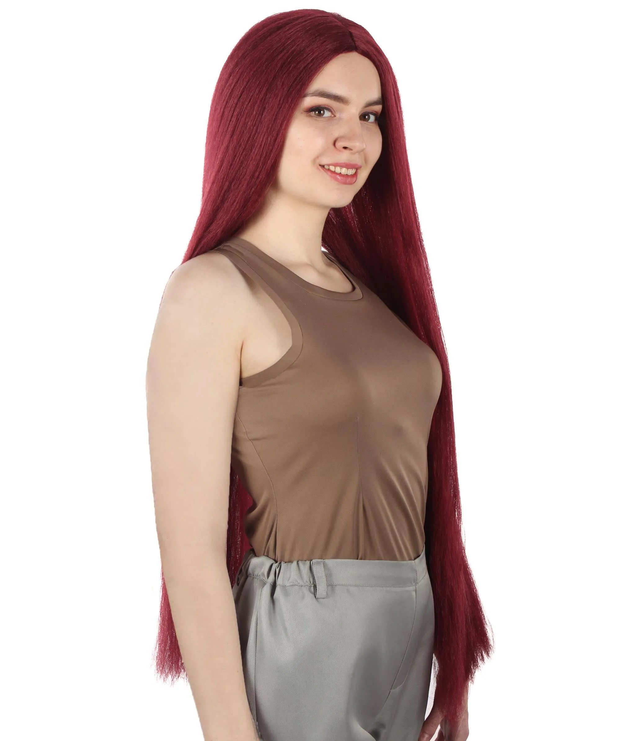 Adult Women's Extra Long Length 36" Inch No Bangs Cosplay Costume Hair Wig | HPO