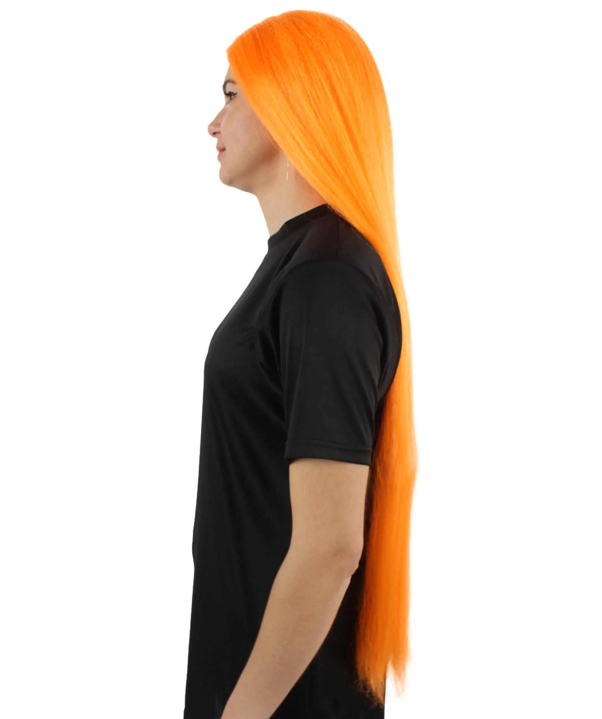 Adult Women's Extra Long Length 36" Inch No Bangs Cosplay Costume Hair Wig | HPO