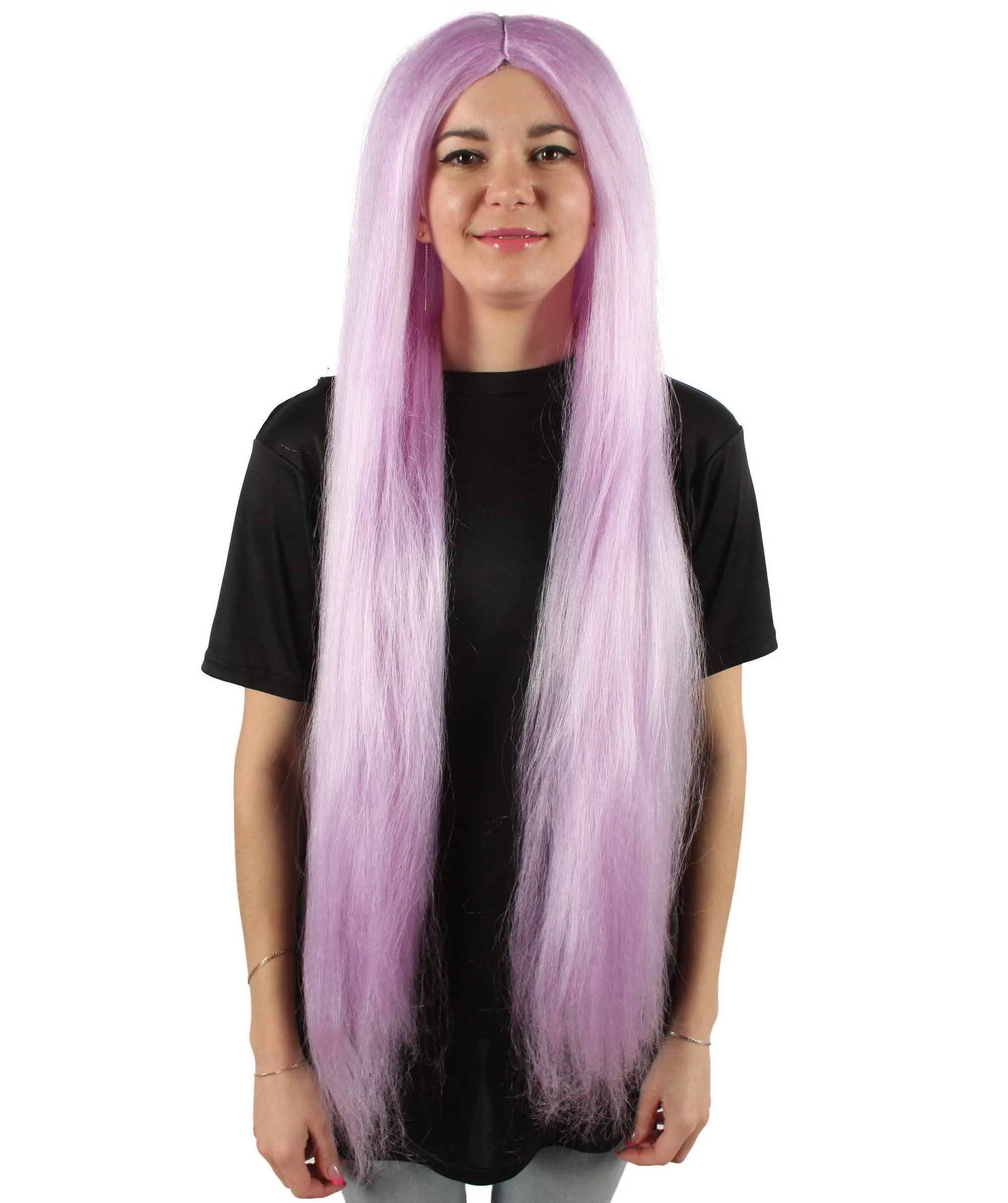 Adult Women's Extra Long Length 36" Inch No Bangs Cosplay Costume Hair Wig | HPO