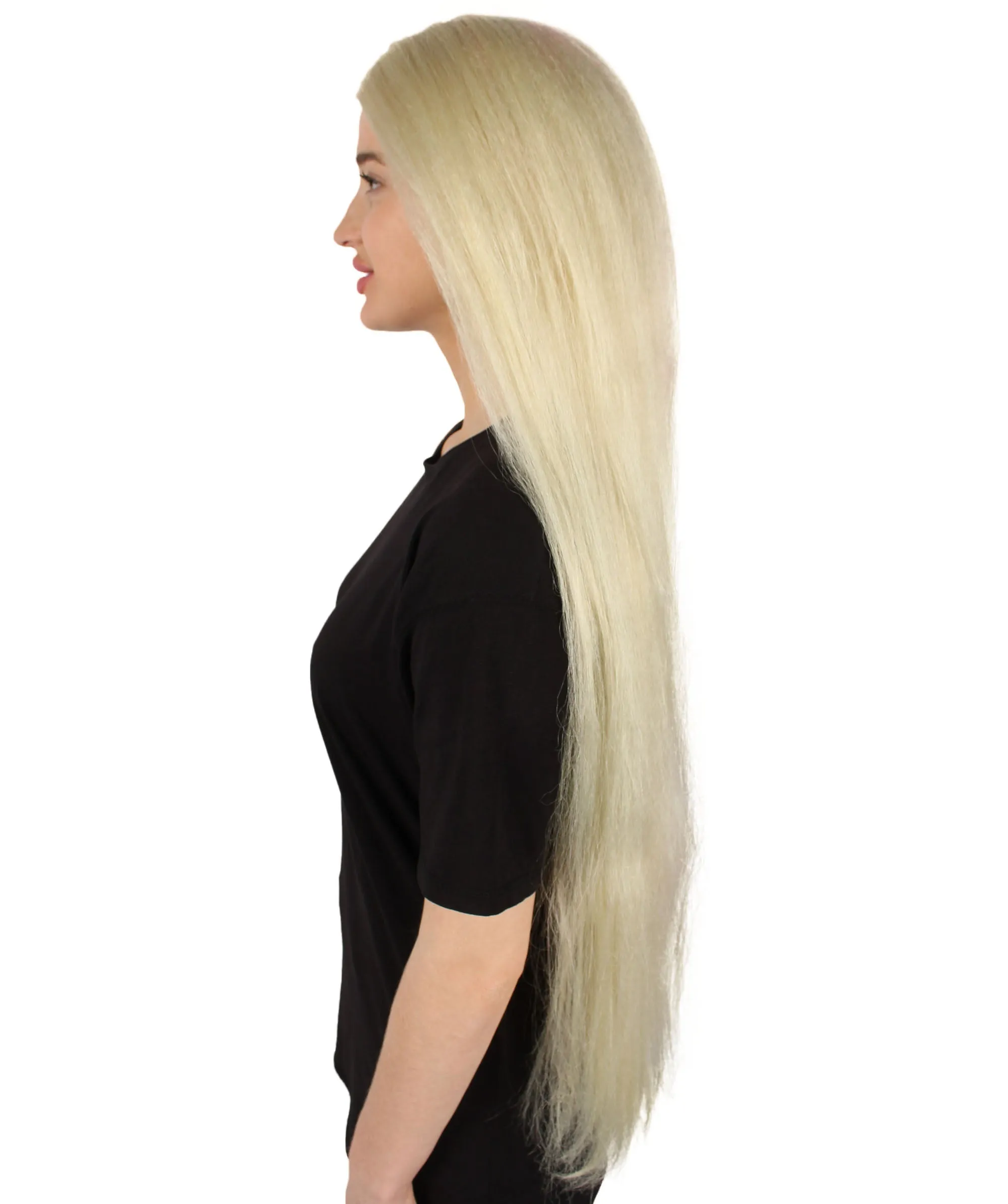Adult Women's Extra Long Length 36" Inch No Bangs Cosplay Costume Hair Wig | HPO